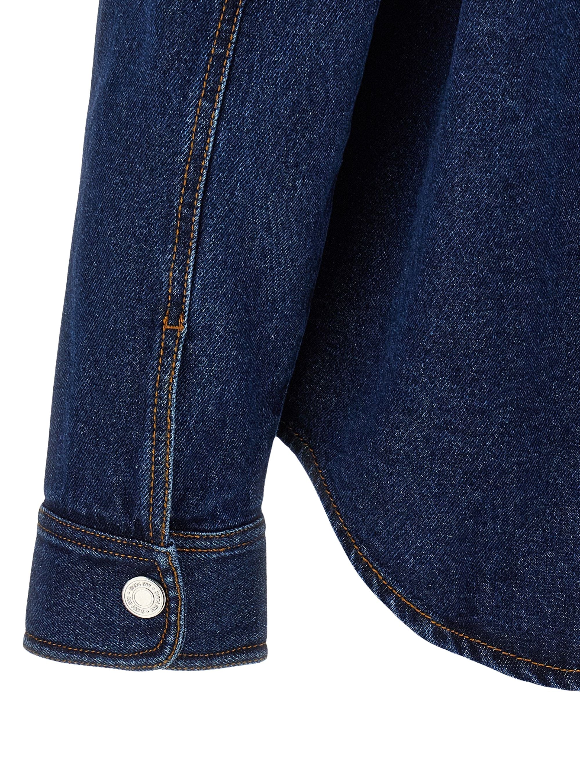 Ami Paris Shirts Denim Cotton