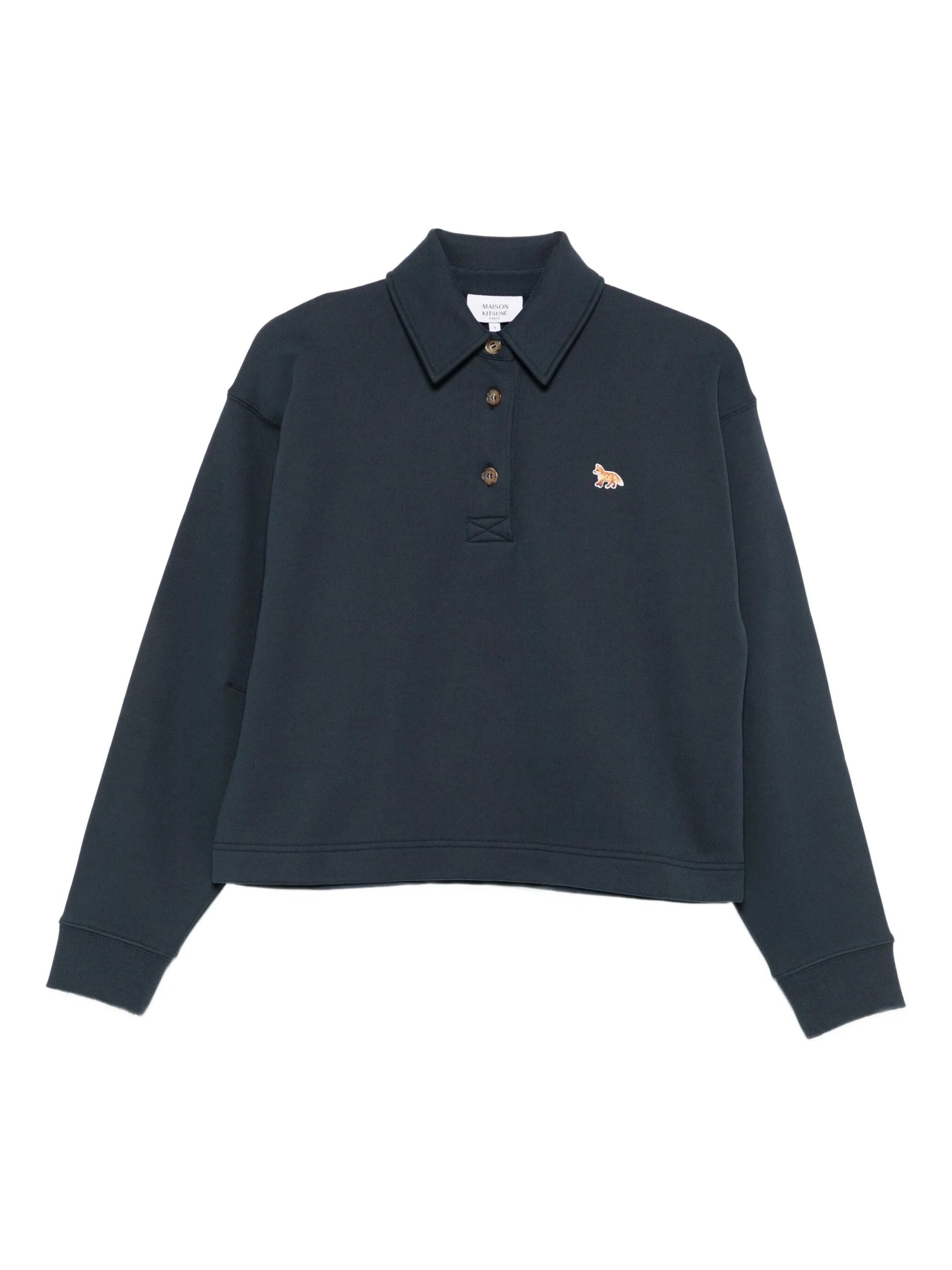 Maison Kitsune T-Shirts And Polos Blue Cotton