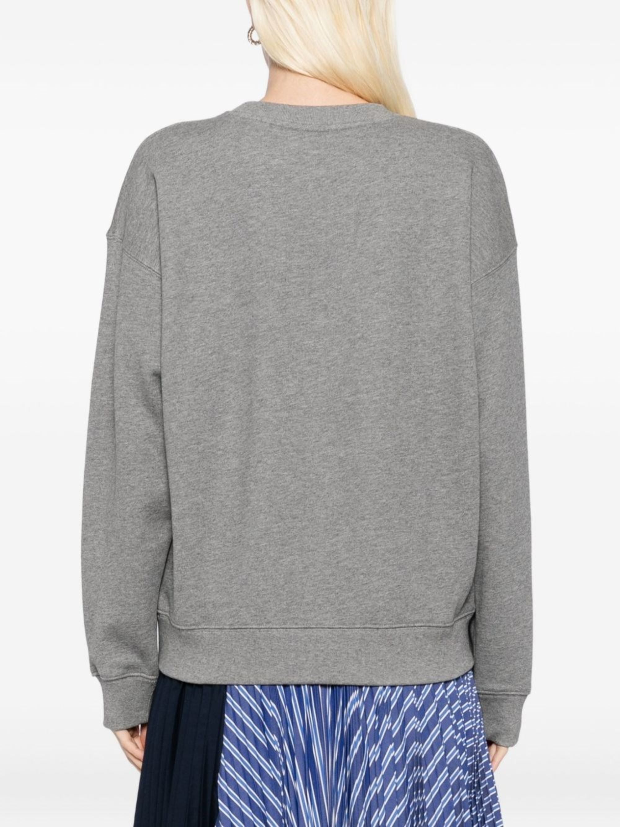 Maison Kitsune Sweaters Grey Cotton