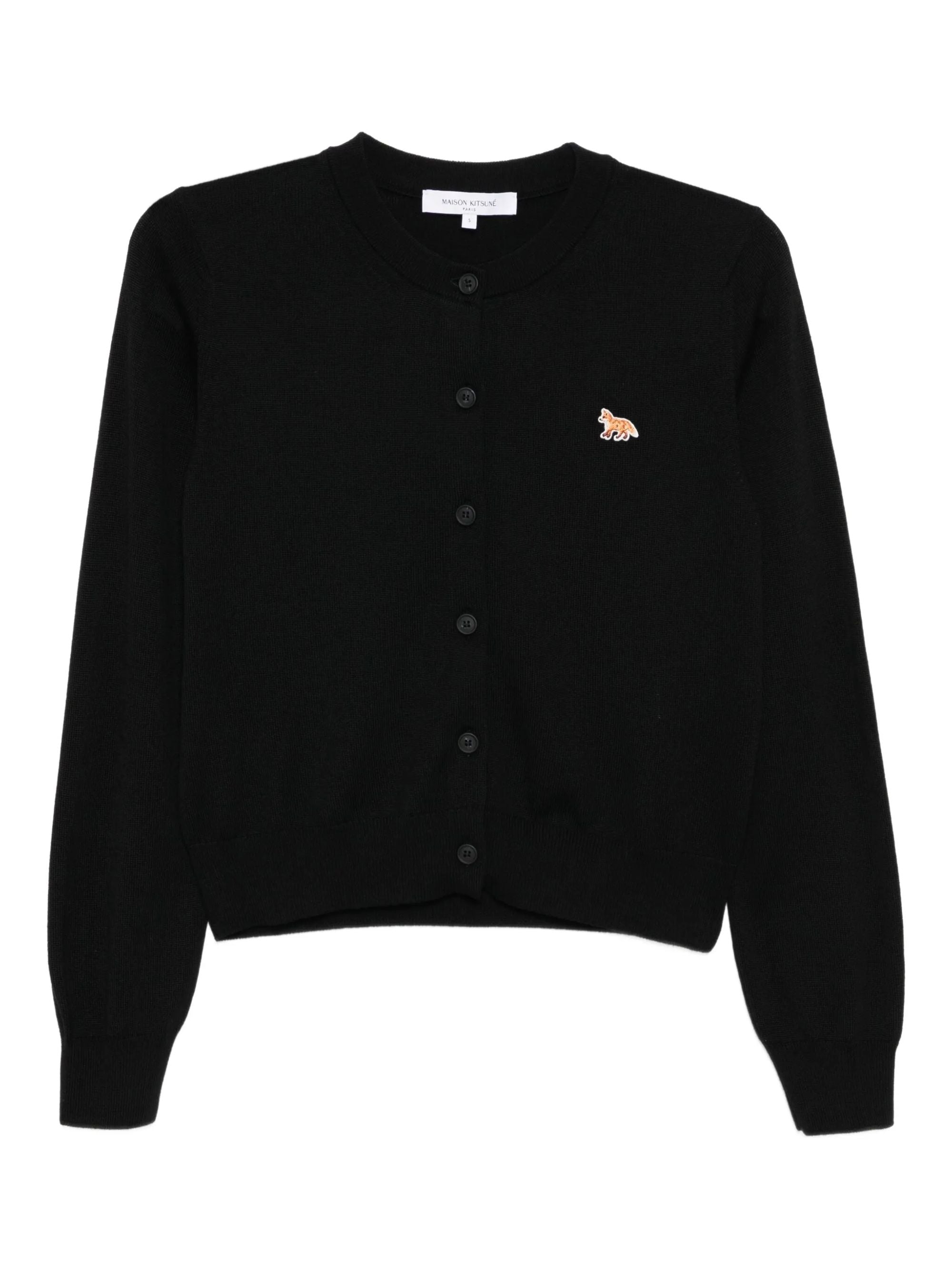 Maison Kitsune Sweaters Black Lambswool