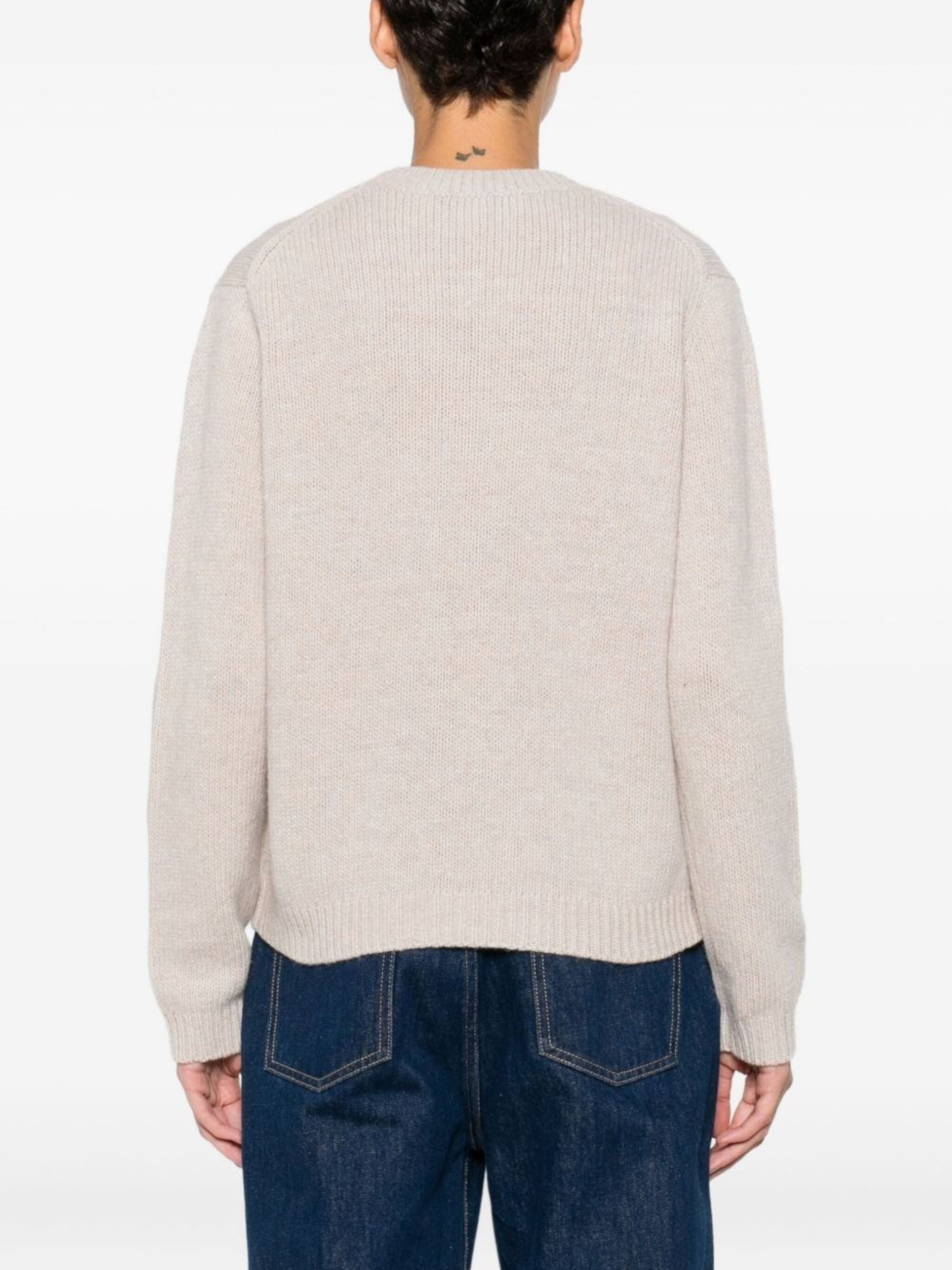 Maison Kitsune Sweaters Beige Wool Polyamide Mohair