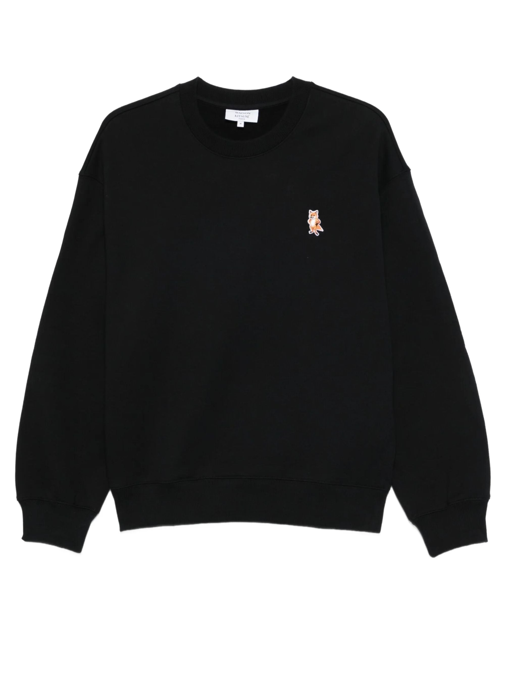 Maison Kitsune Sweaters Black Cotton