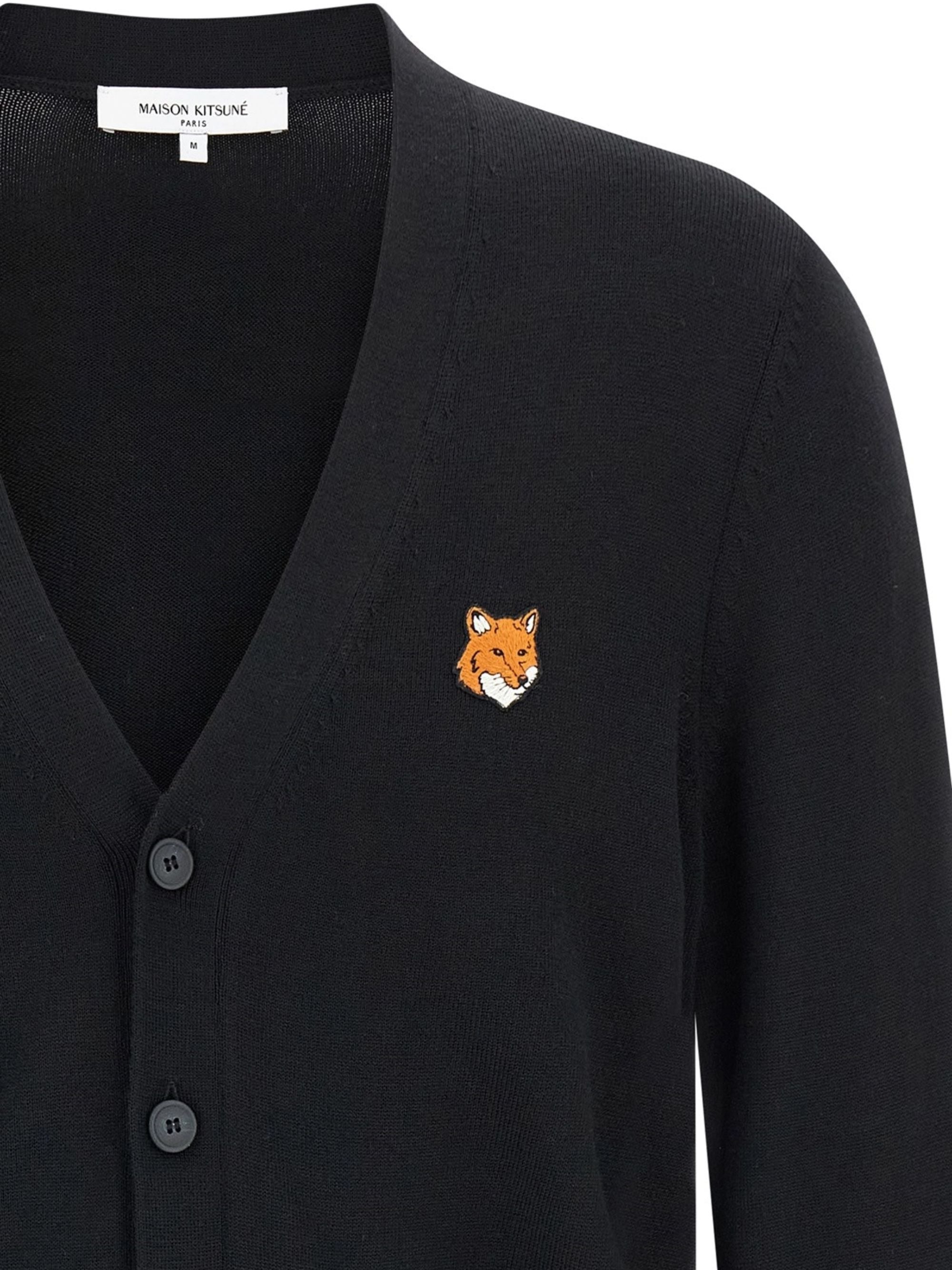 Maison Kitsune Sweaters Black Wool
