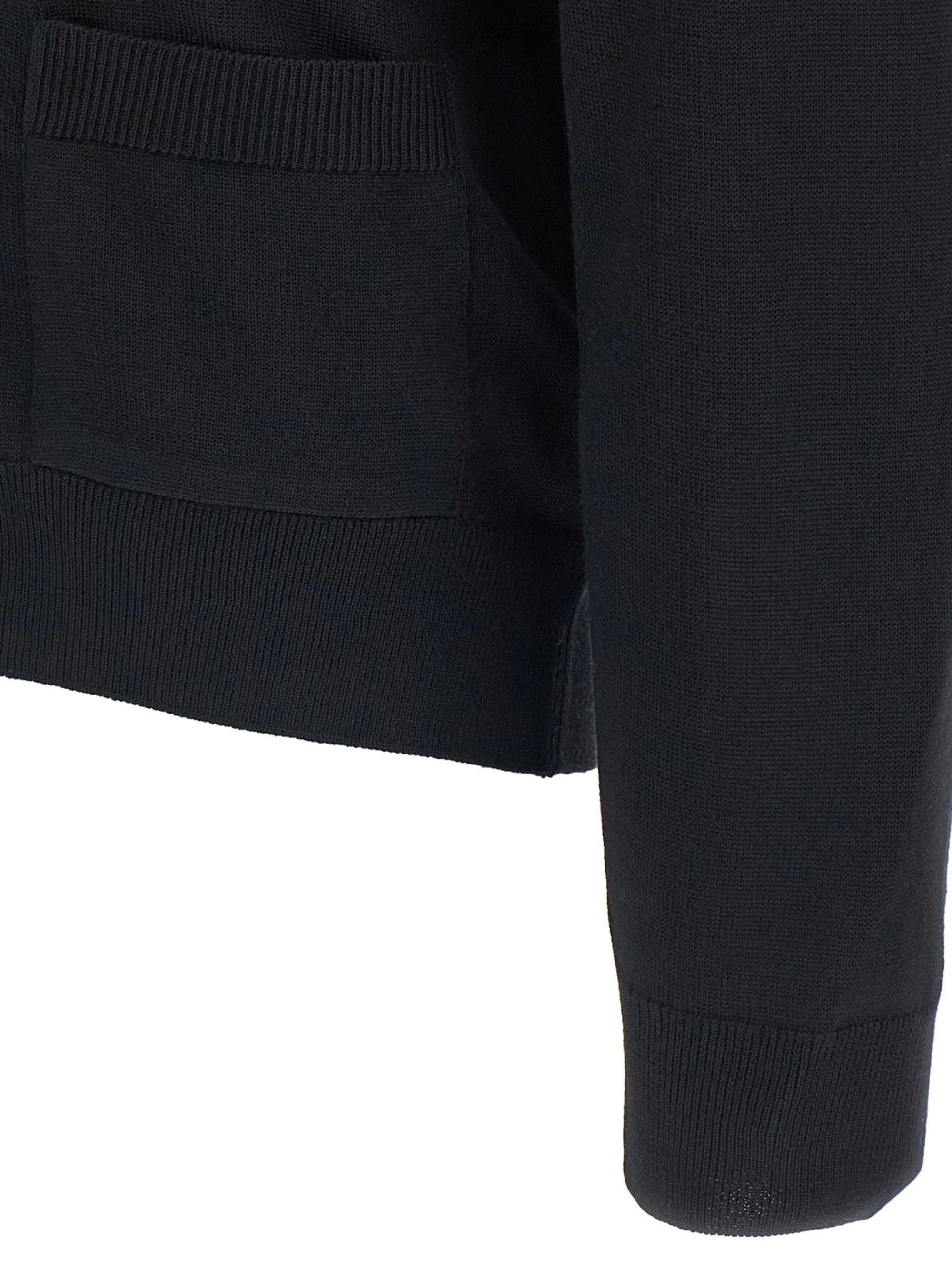 Maison Kitsune Sweaters Black Wool