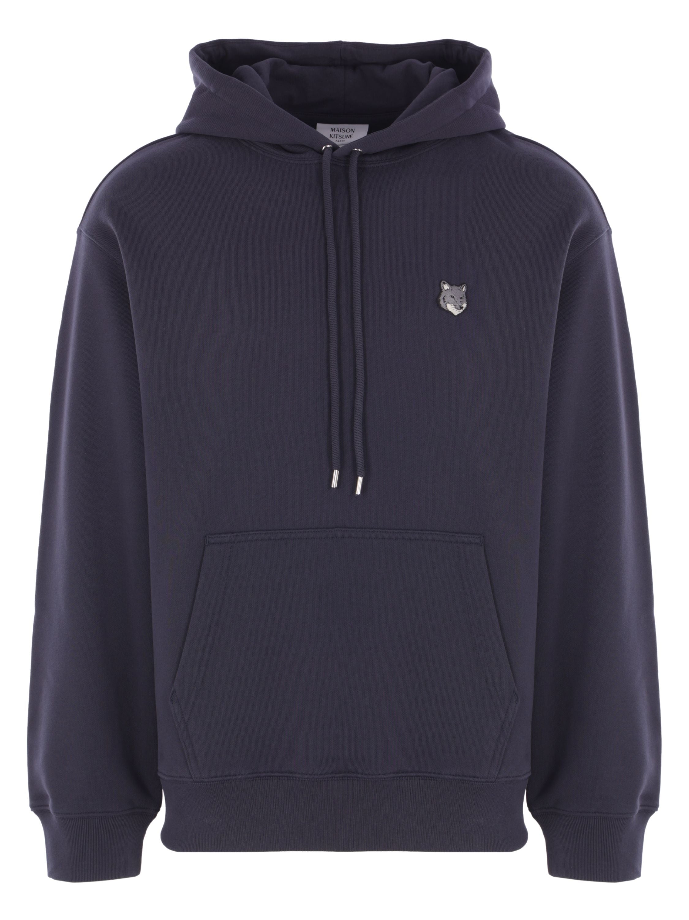 Maison Kitsune Sweaters Blue Cotton