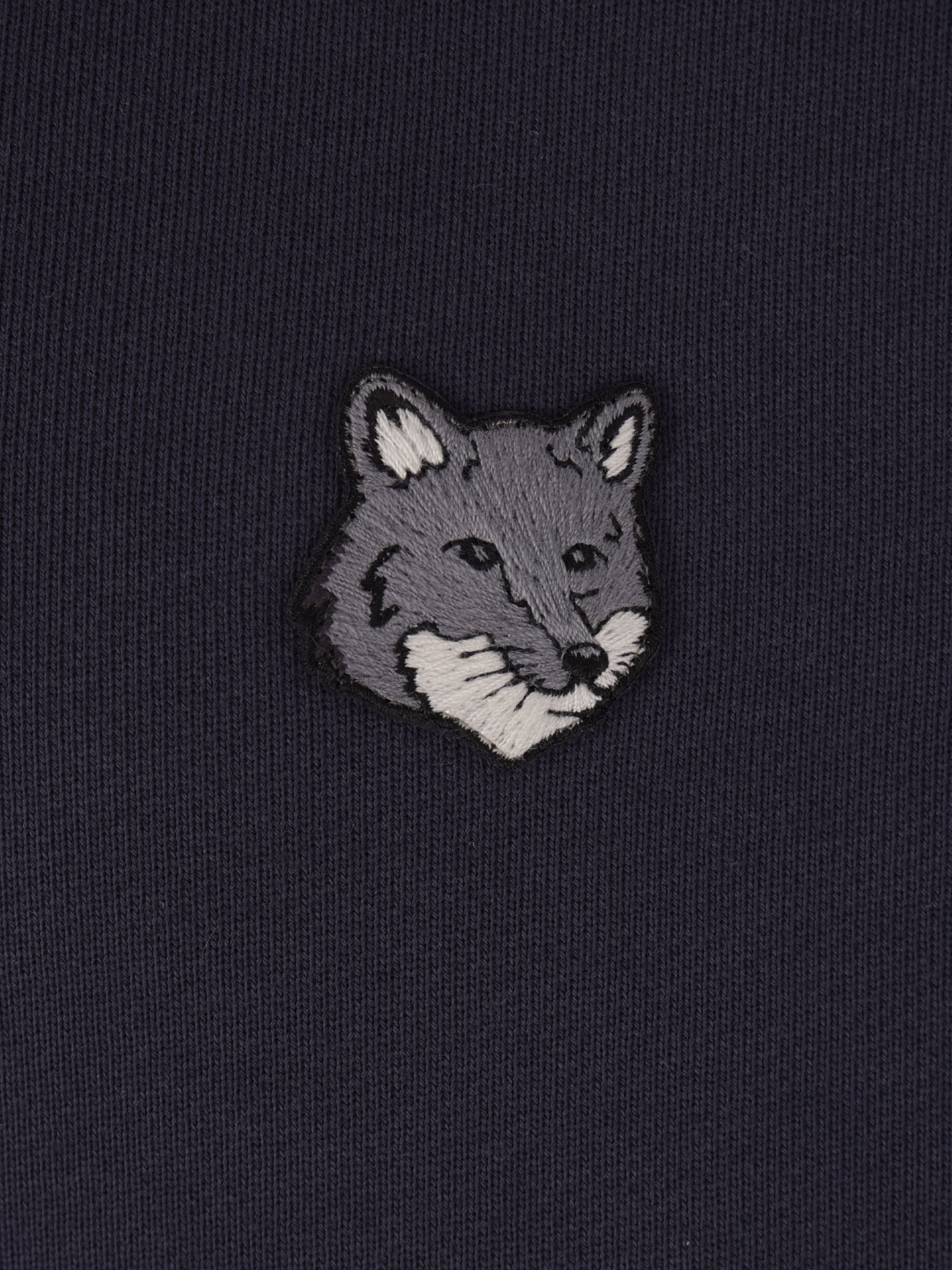 Maison Kitsune Sweaters Blue Cotton