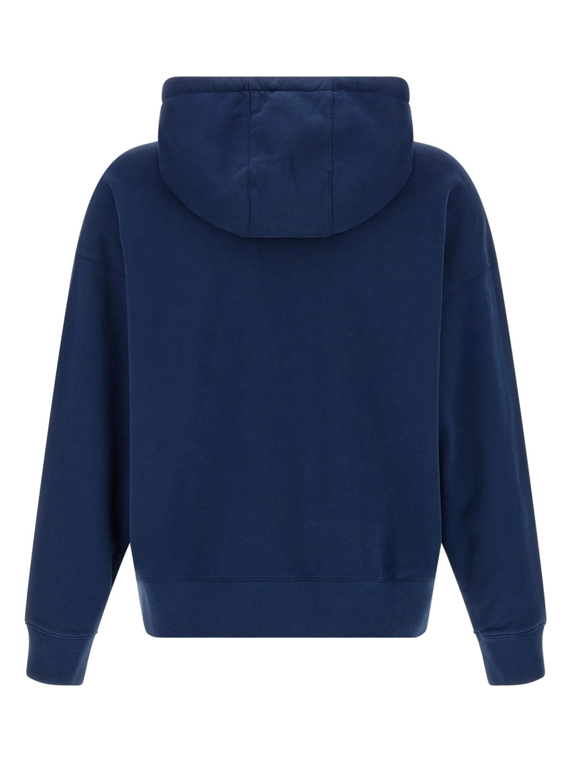 Maison Kitsune Sweaters Blue Cotton