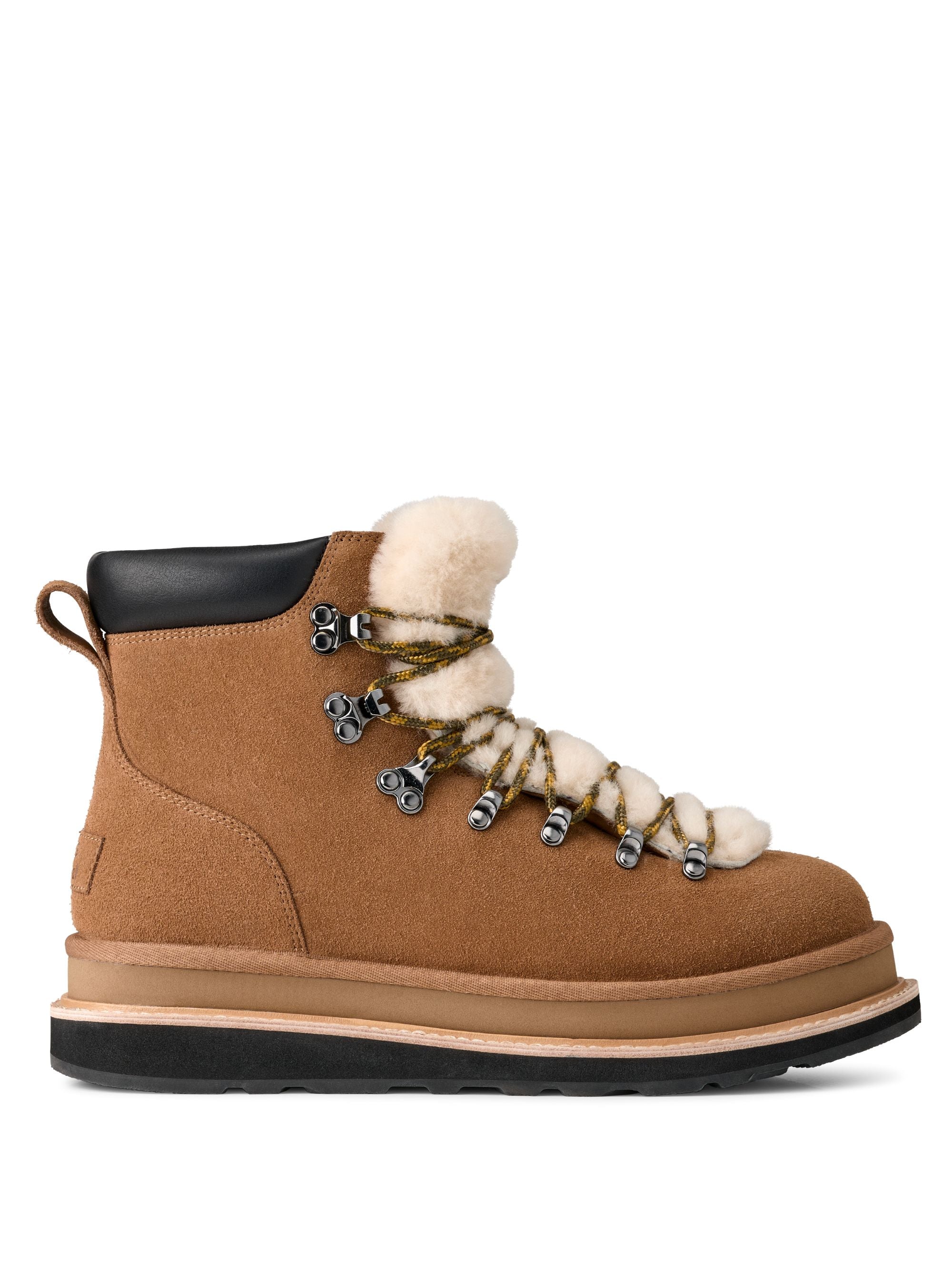 Ugg X Sacai Boots Beige Leather