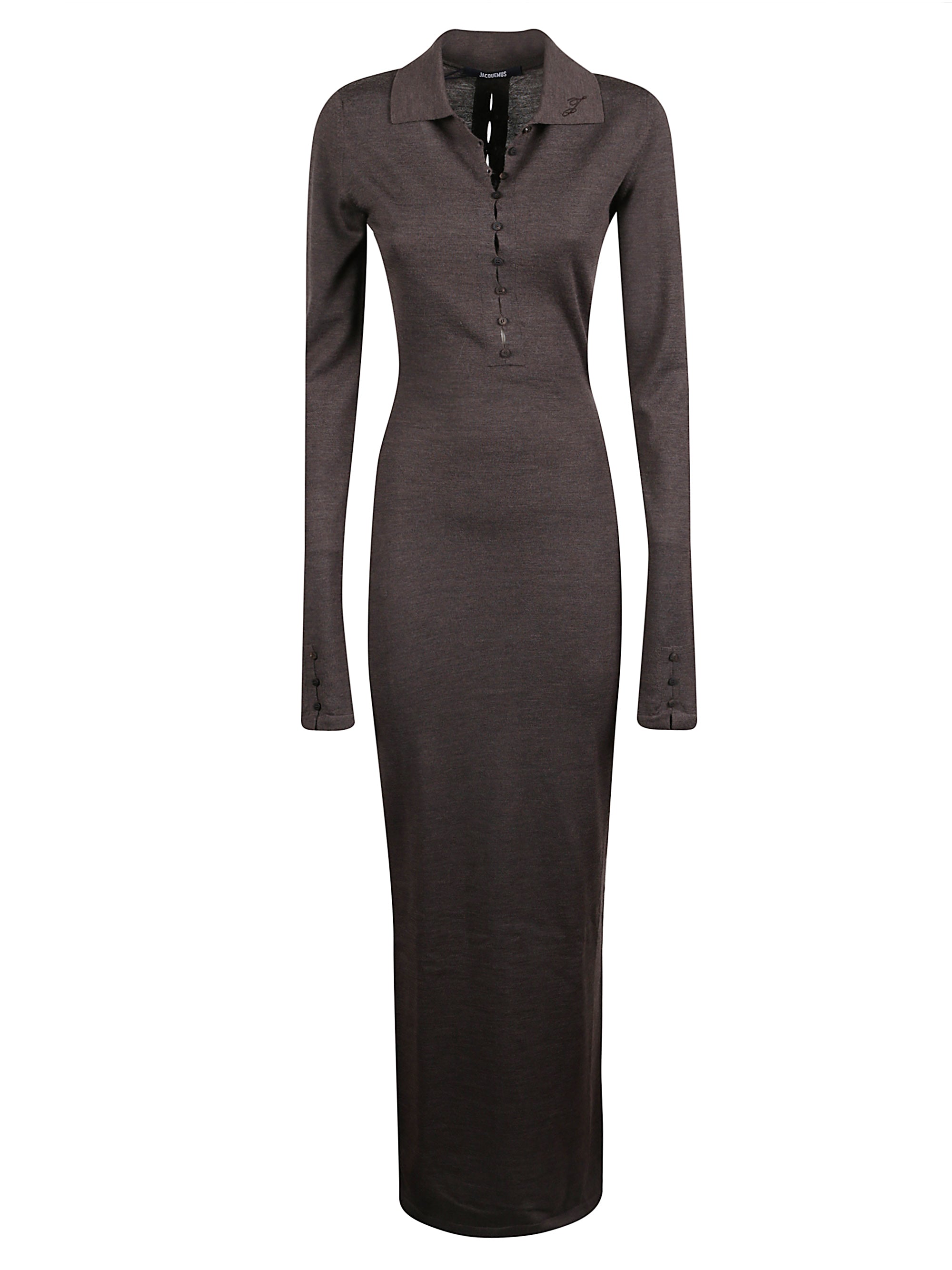 Jacquemus Dresses Brown Merino Wool Polyamide