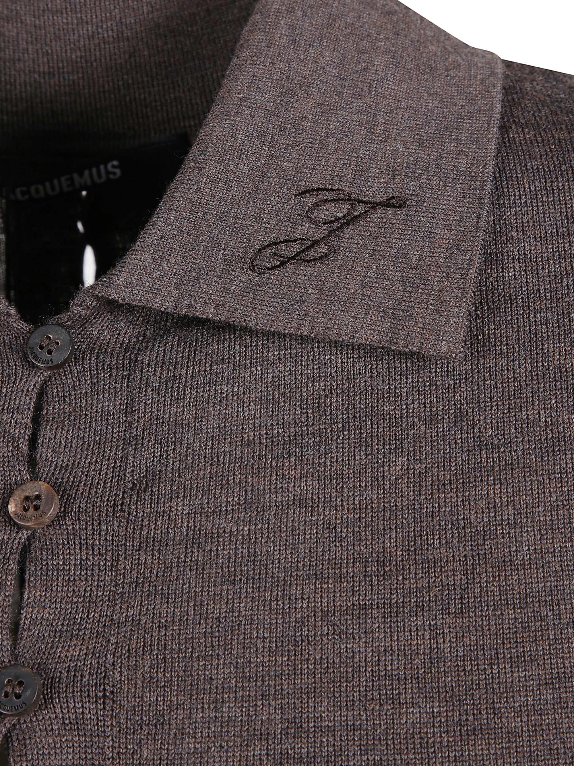 Jacquemus T-Shirts And Polos Brown Merino Wool Polyamide