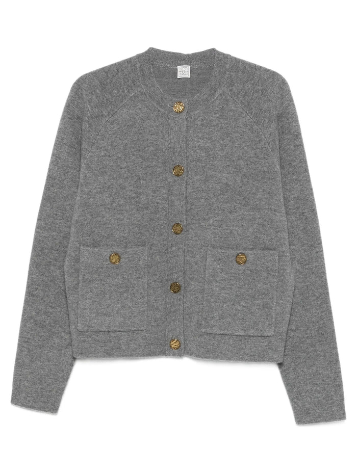 Toteme Sweaters Grey Cashmere Wool Rws Elastane
