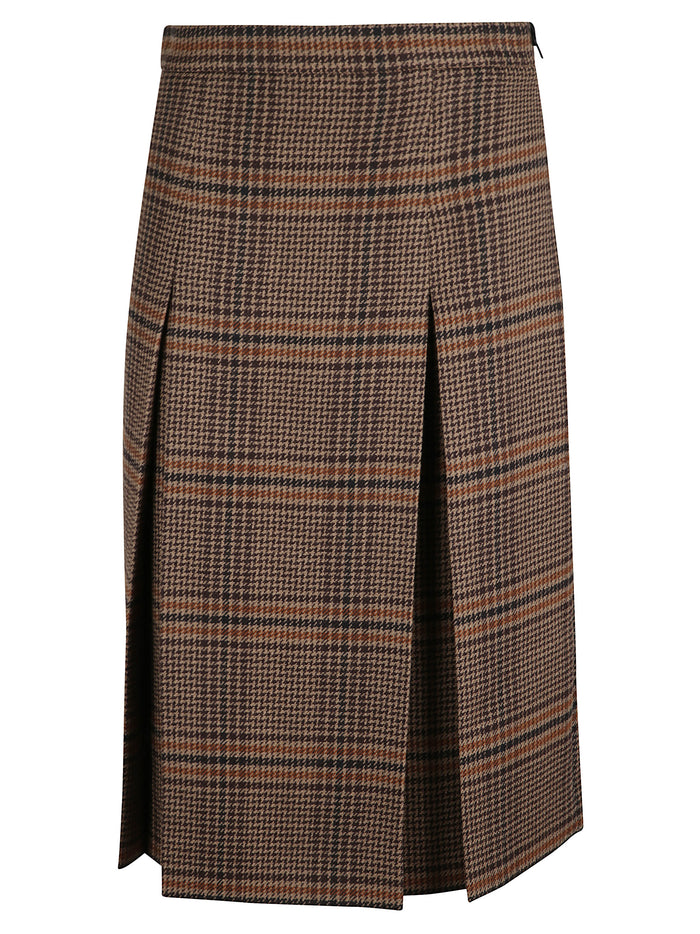 Saint Laurent Skirts Brown Wool