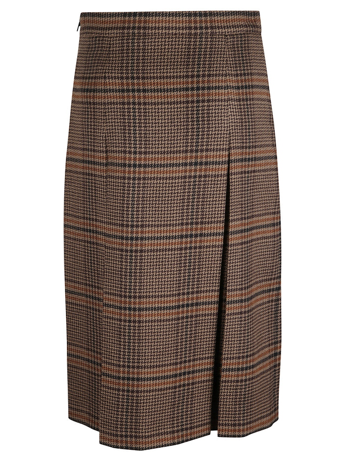 Saint Laurent Skirts Brown Wool