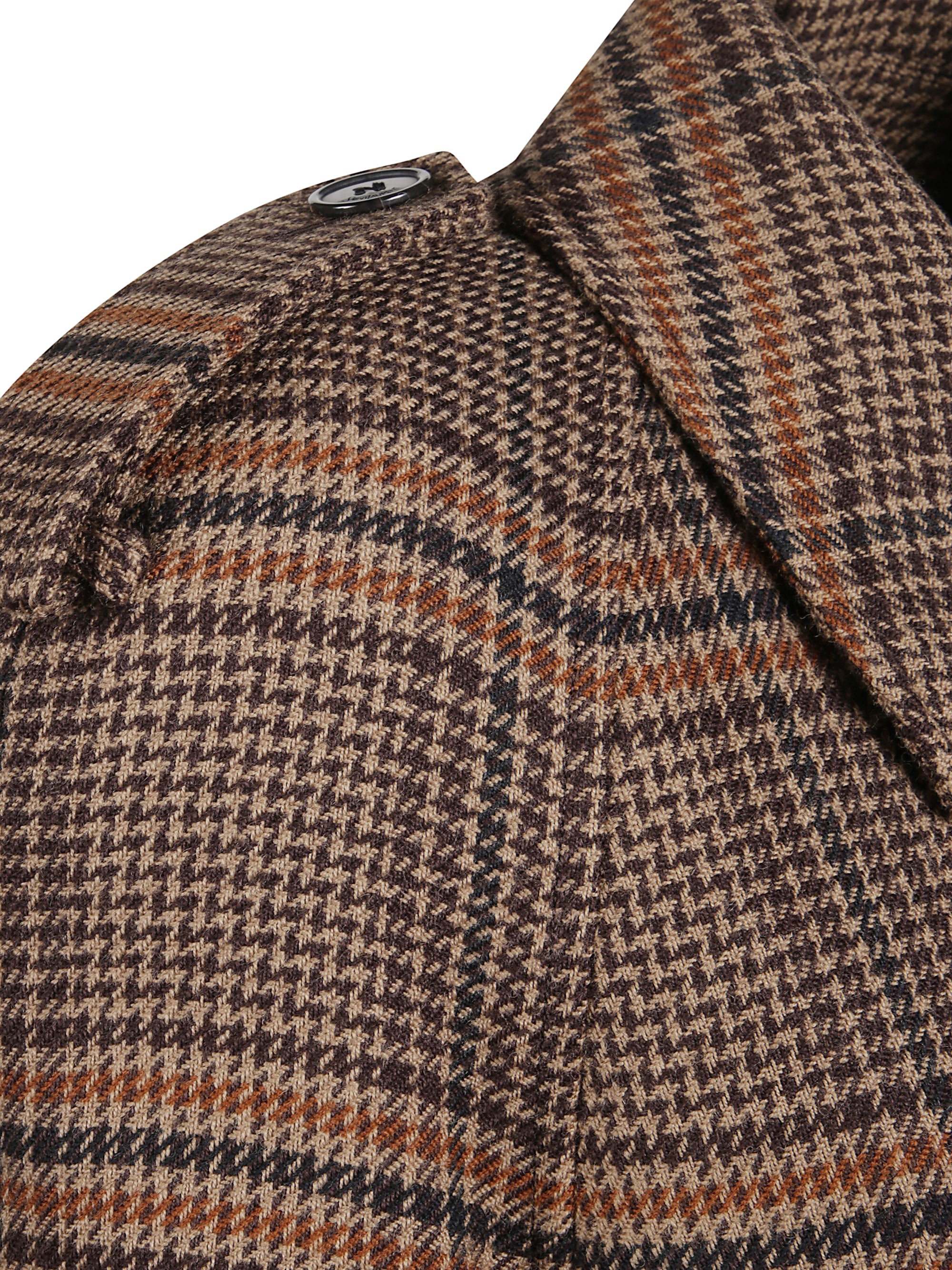 Saint Laurent Coats Brown Wool