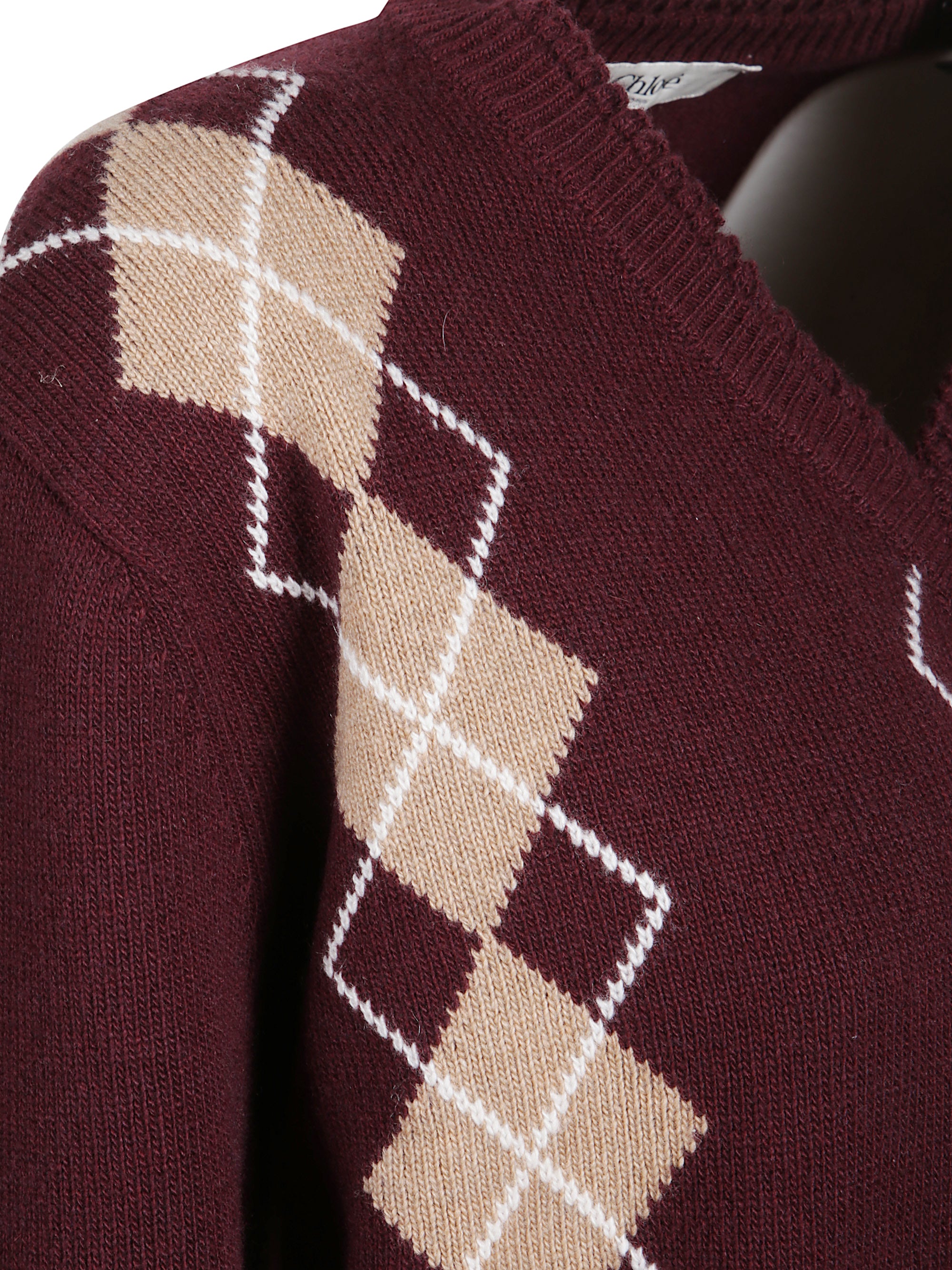 Chloè Sweaters Bordeaux Woolcashmere