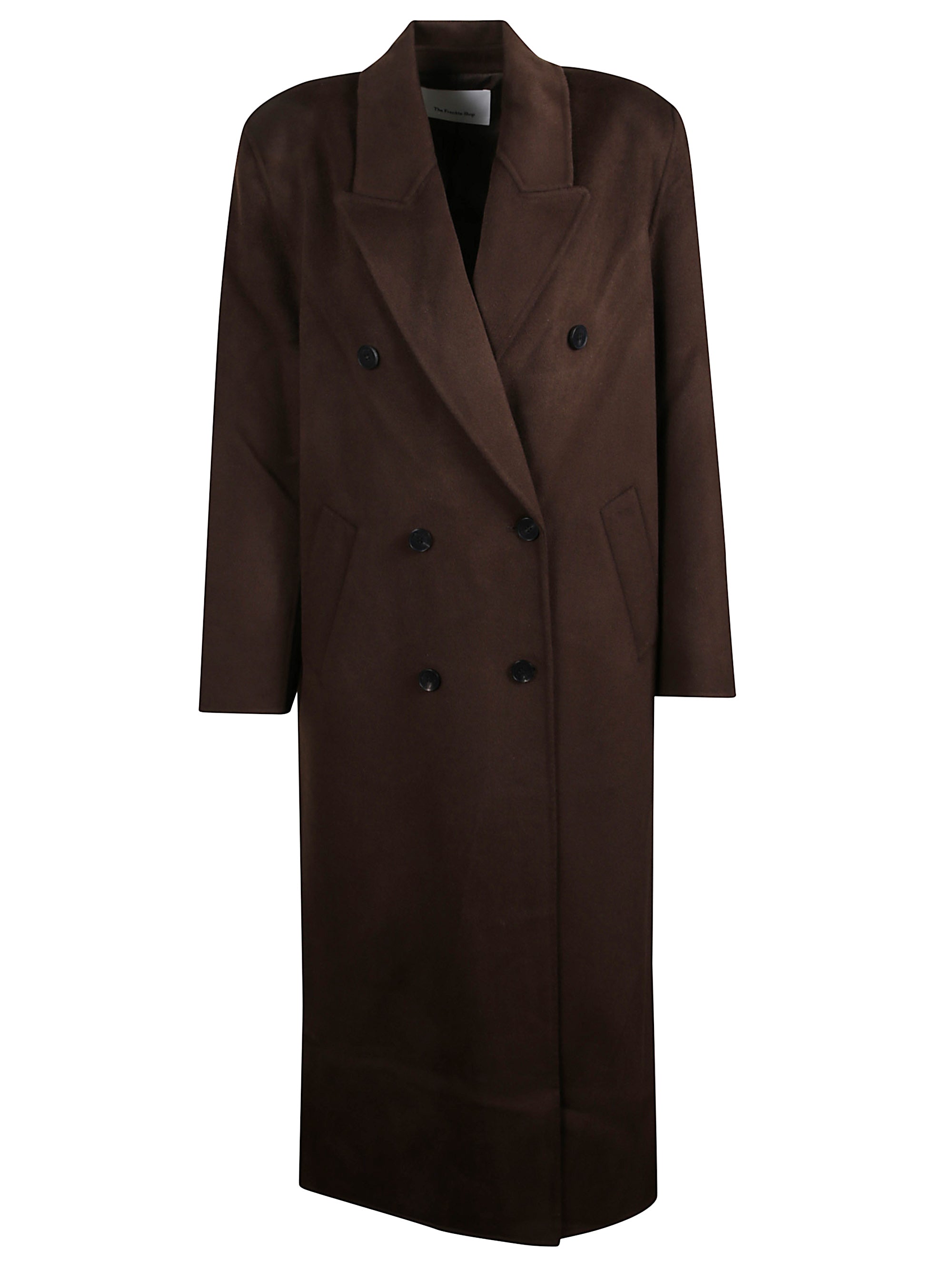 The Frankie Shop Coats Brown Wool Polyamide