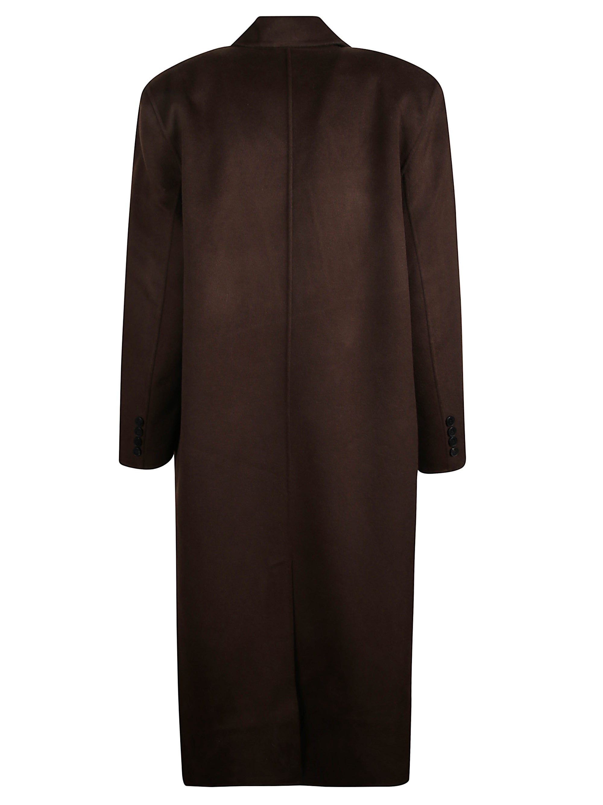 The Frankie Shop Coats Brown Wool Polyamide