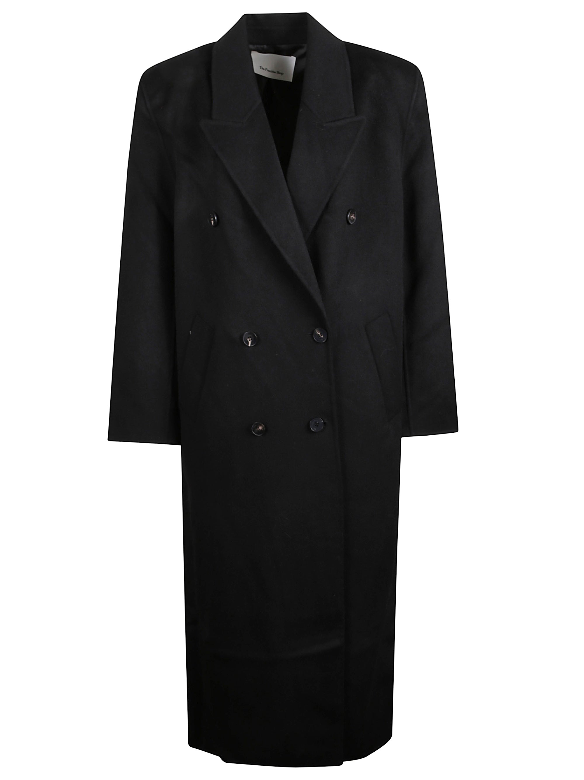 The Frankie Shop Coats Black Wool Polyamide