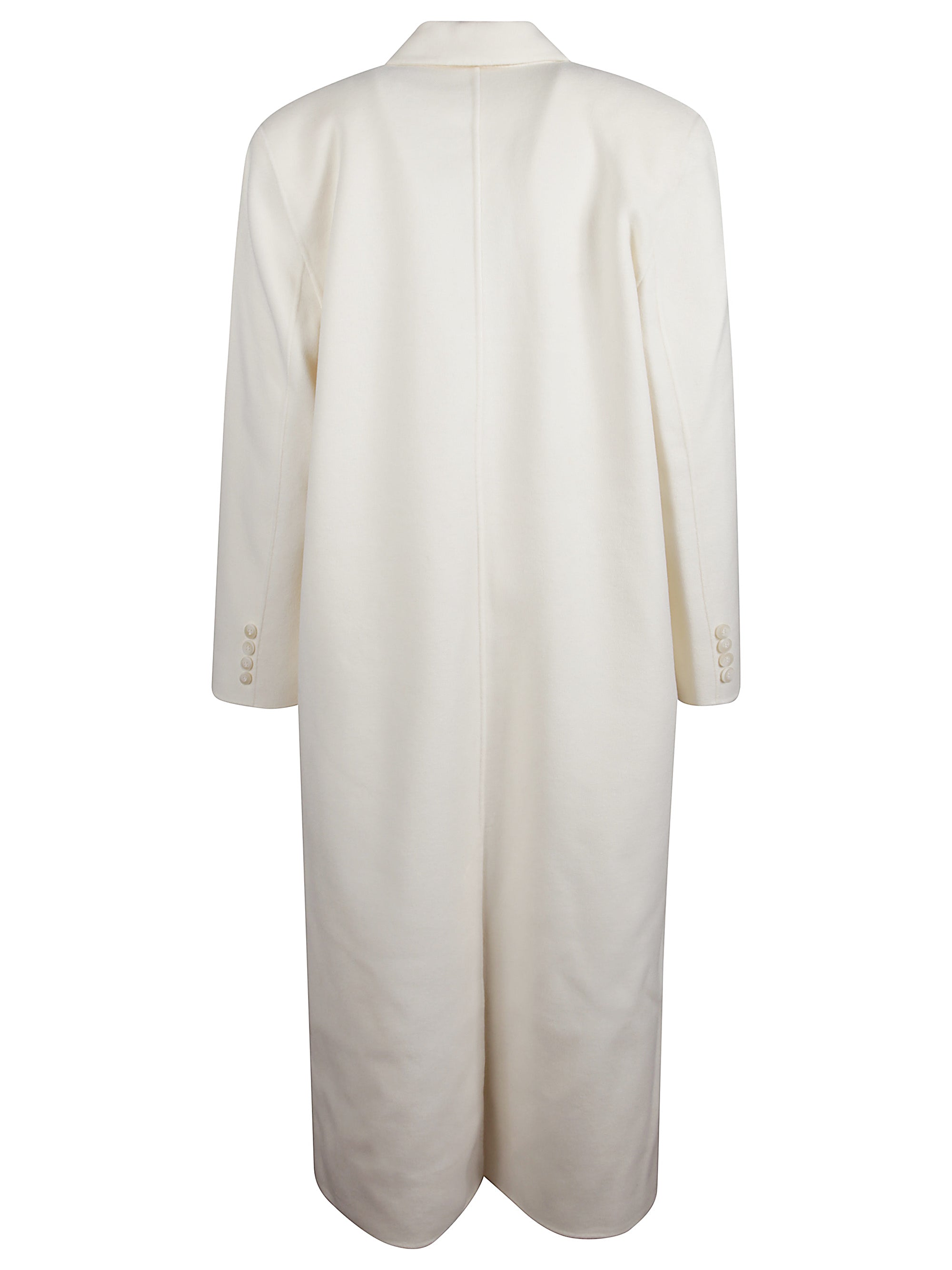 The Frankie Shop Coats Ivory Wool Polyamide