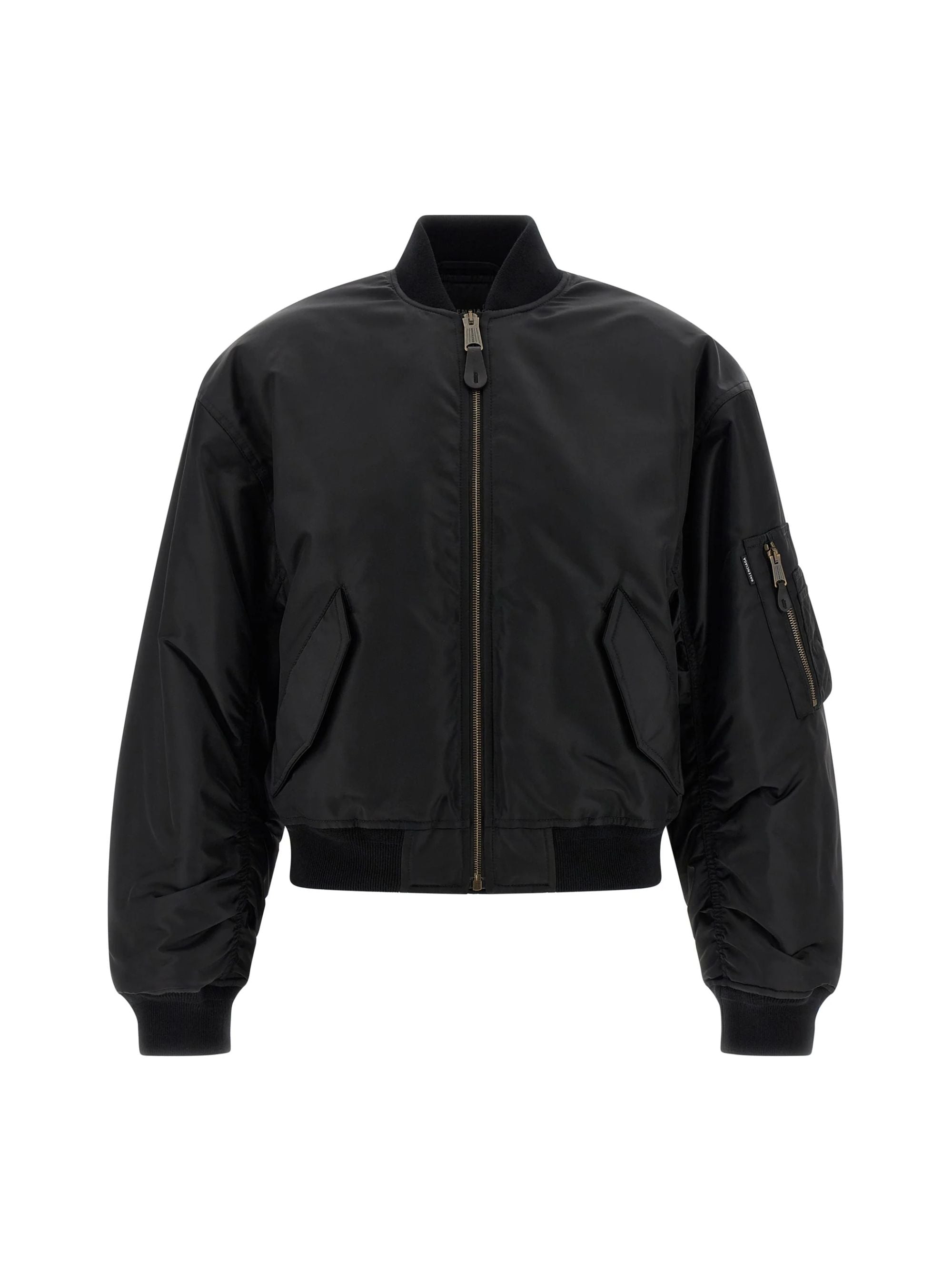 Balenciaga Coats Black Polyamide