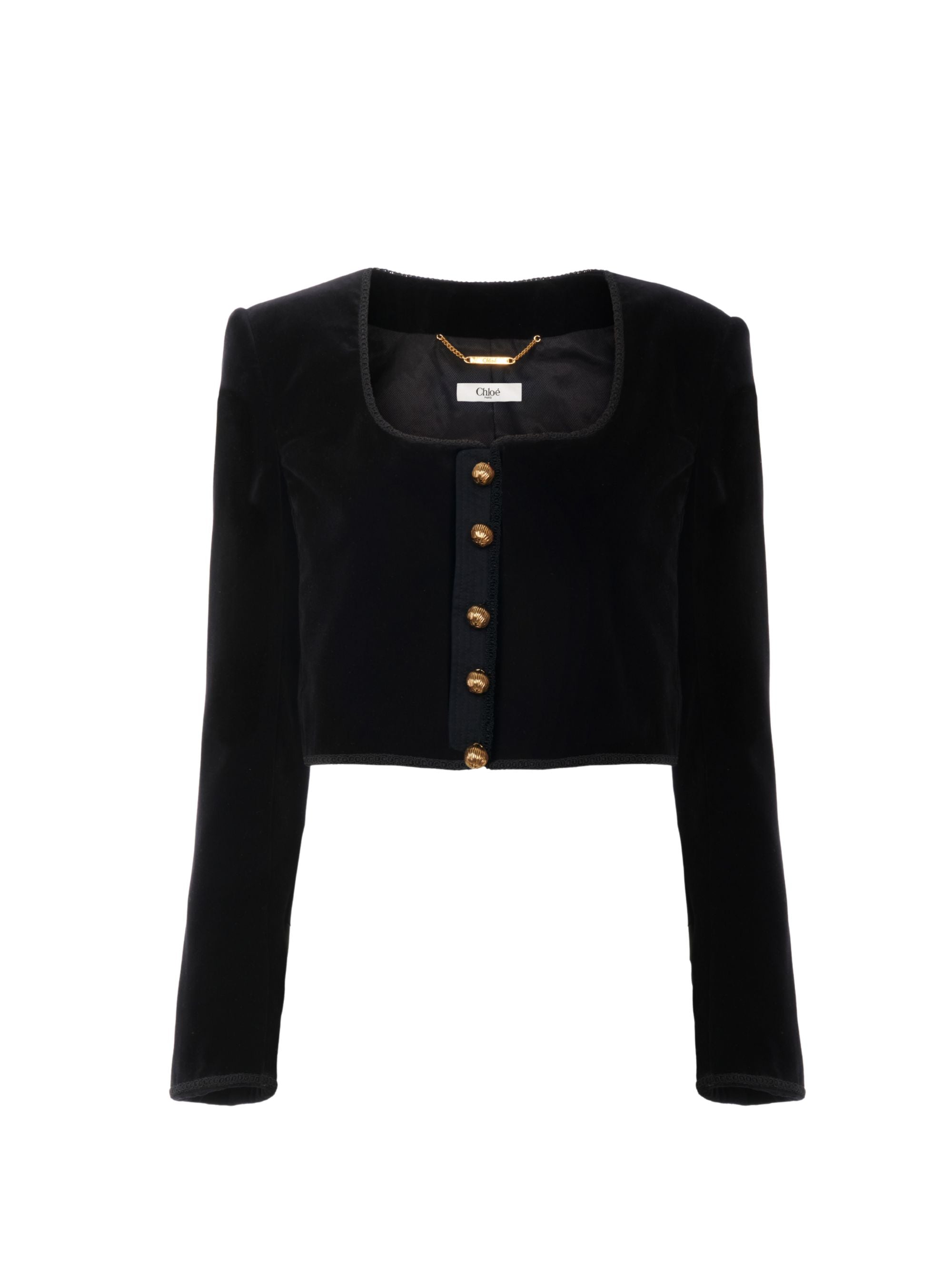 Chloè Jackets Black Cotton