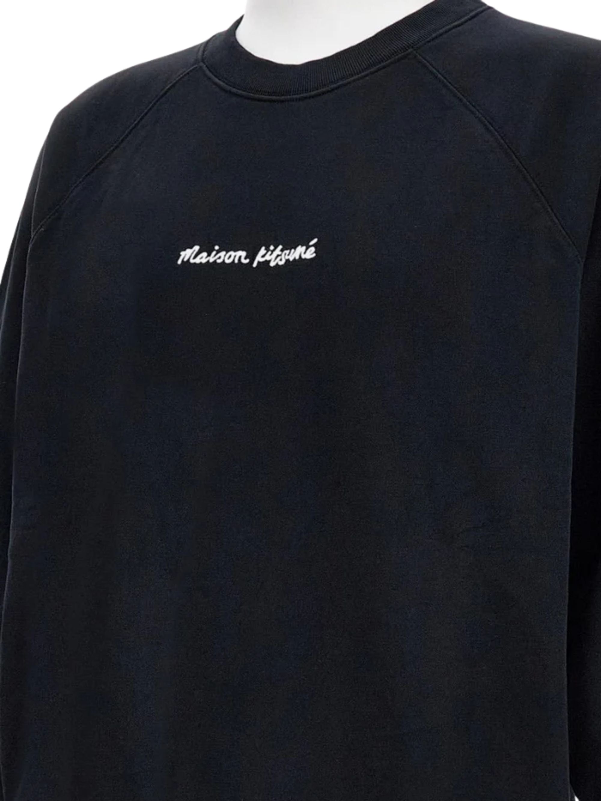 Maison Kitsune Sweaters Black Cotton