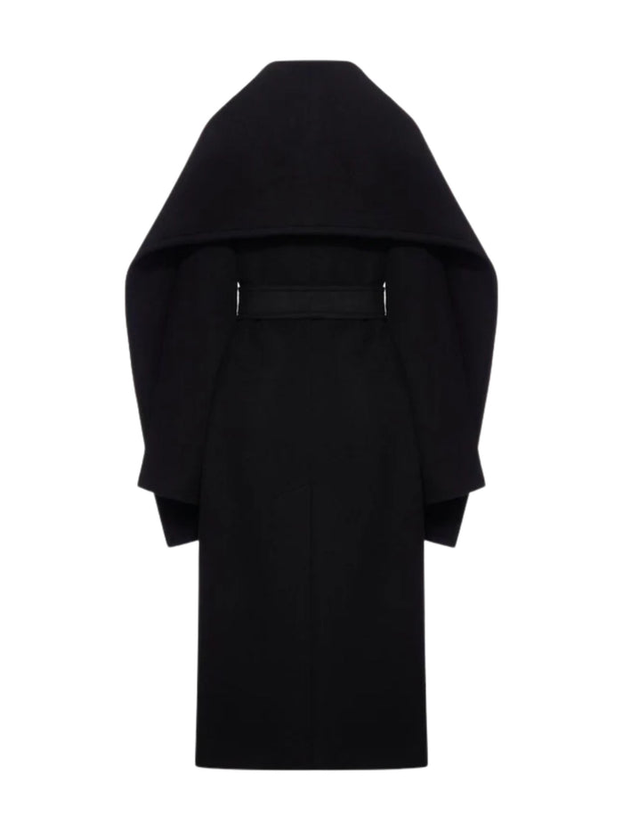 Sportmax Coats Black Virgin Wool