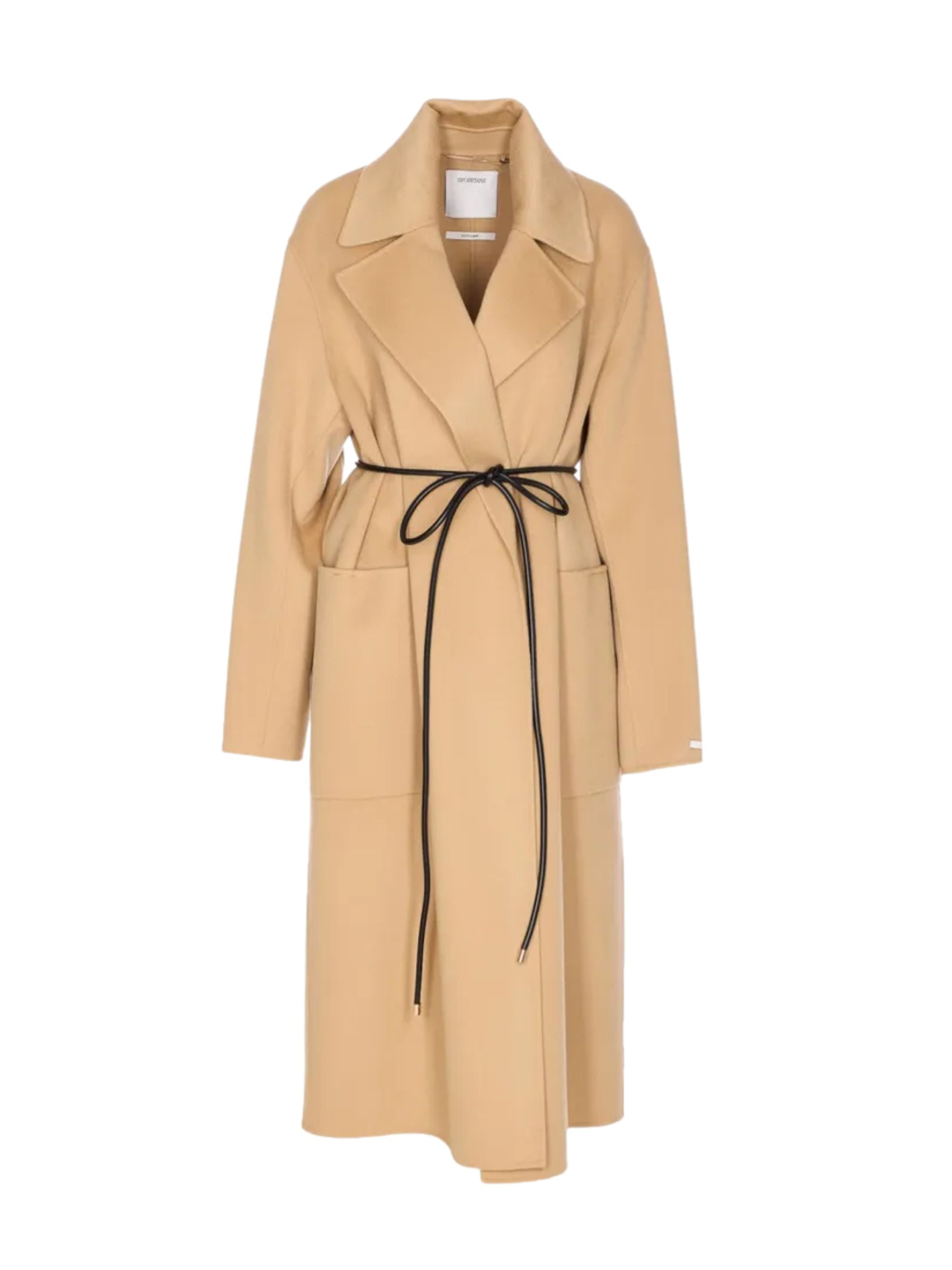 SportMax Coats Brown Virgin Wool