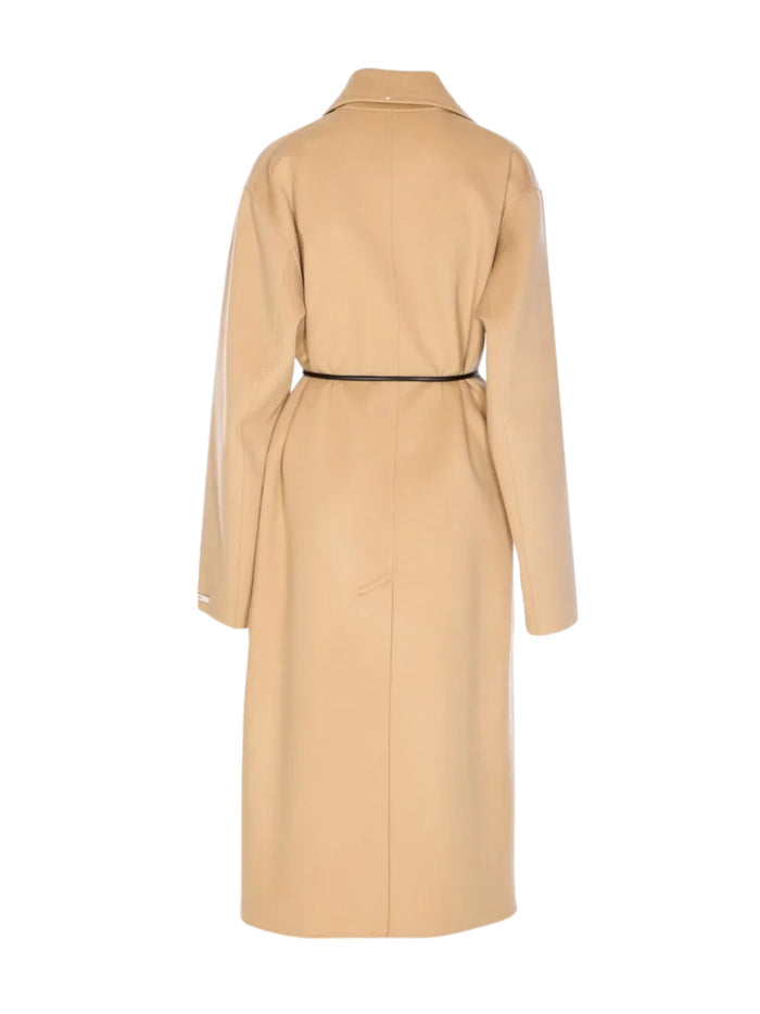 SportMax Coats Brown Virgin Wool