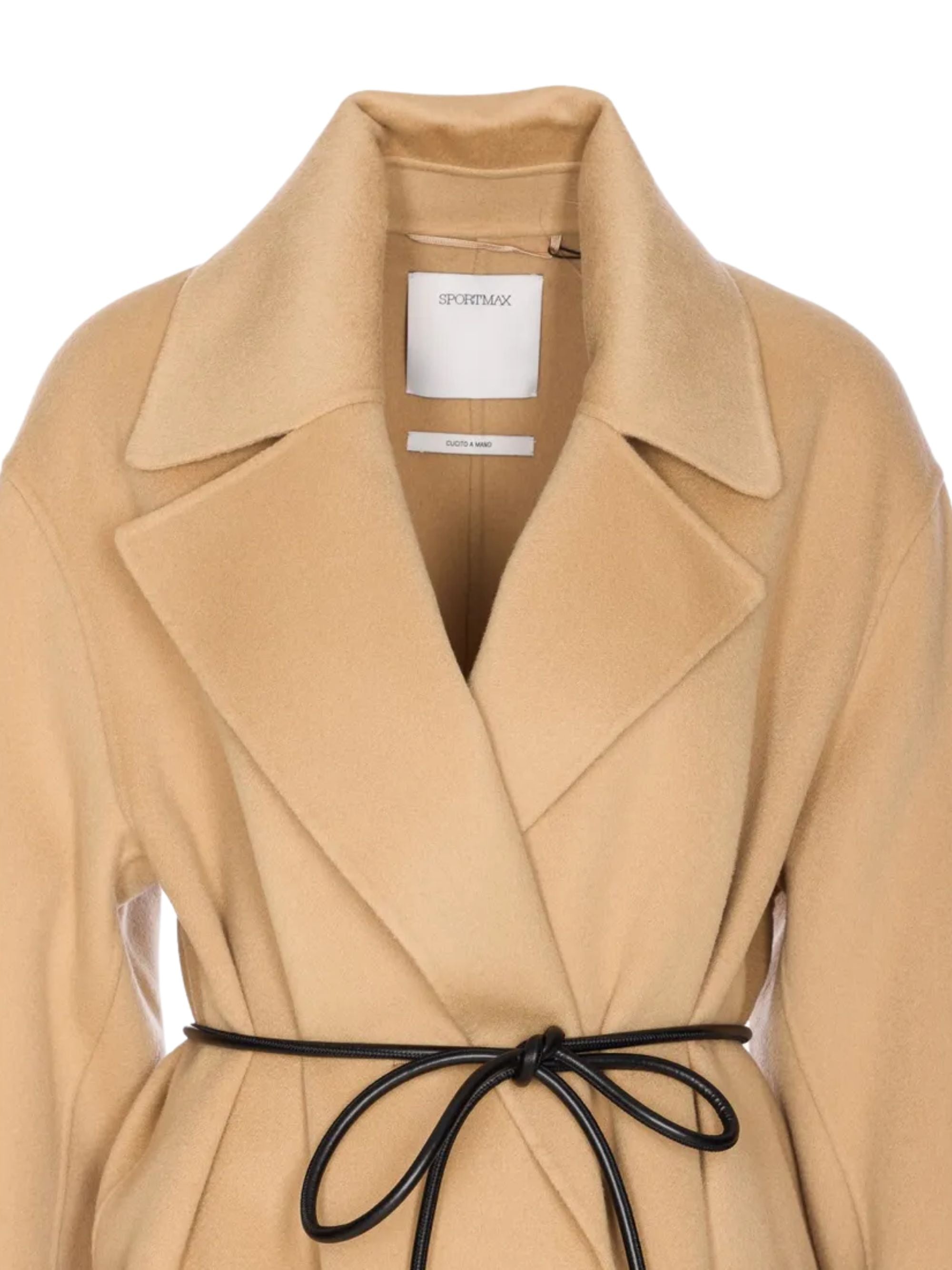 SportMax Coats Brown Virgin Wool