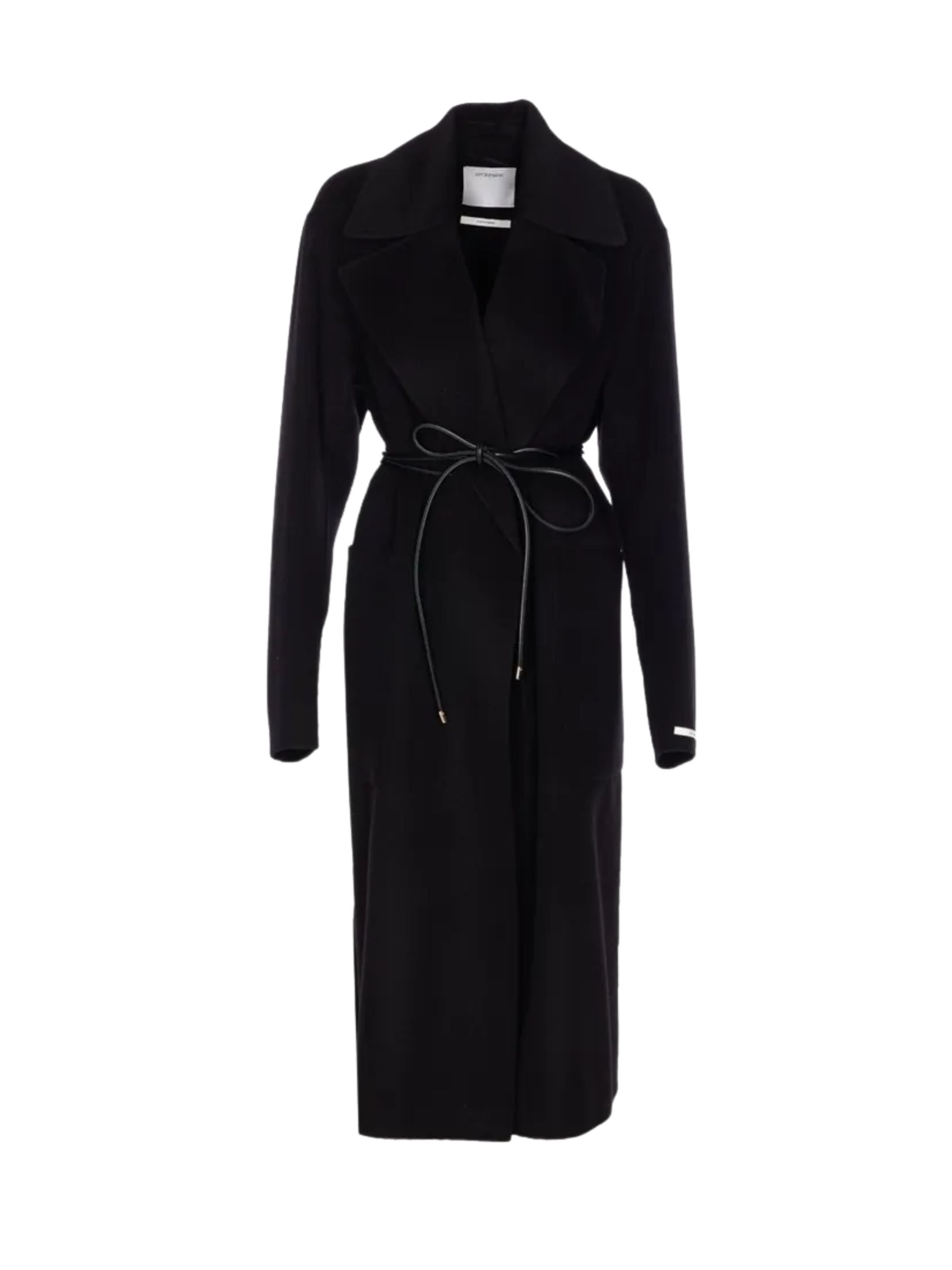 Sportmax Coats Black Virgin Wool