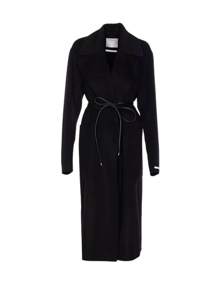 Sportmax Coats Black Virgin Wool