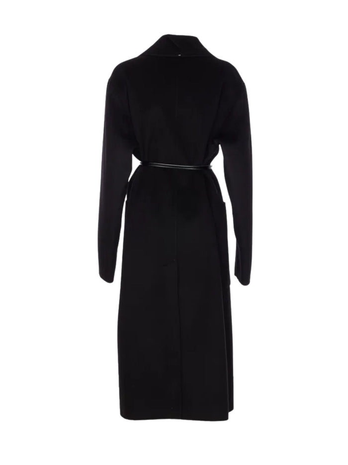 Sportmax Coats Black Virgin Wool