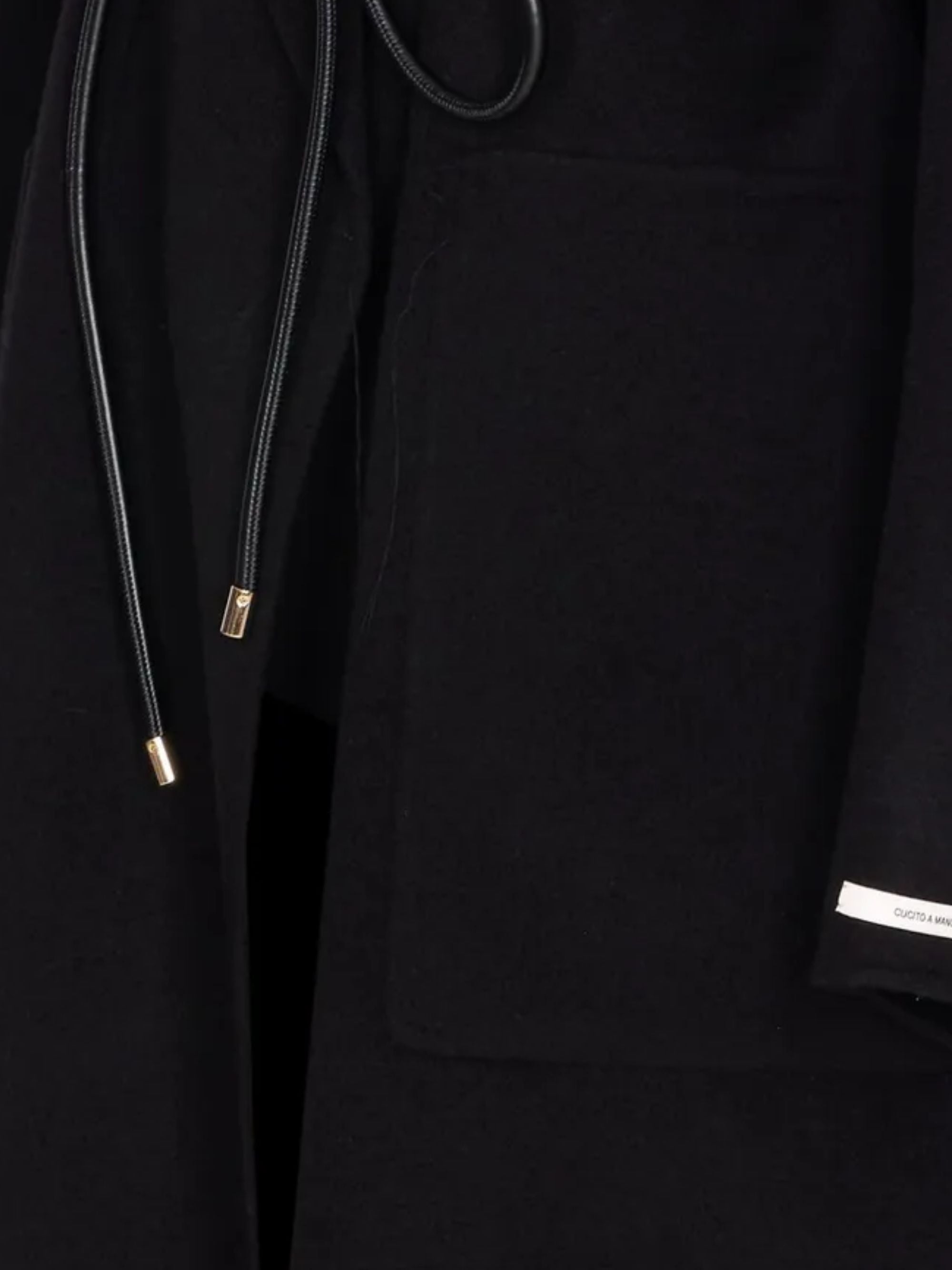 Sportmax Coats Black Virgin Wool