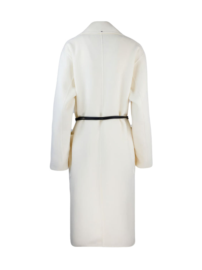 Sportmax Coats White Virgin Wool