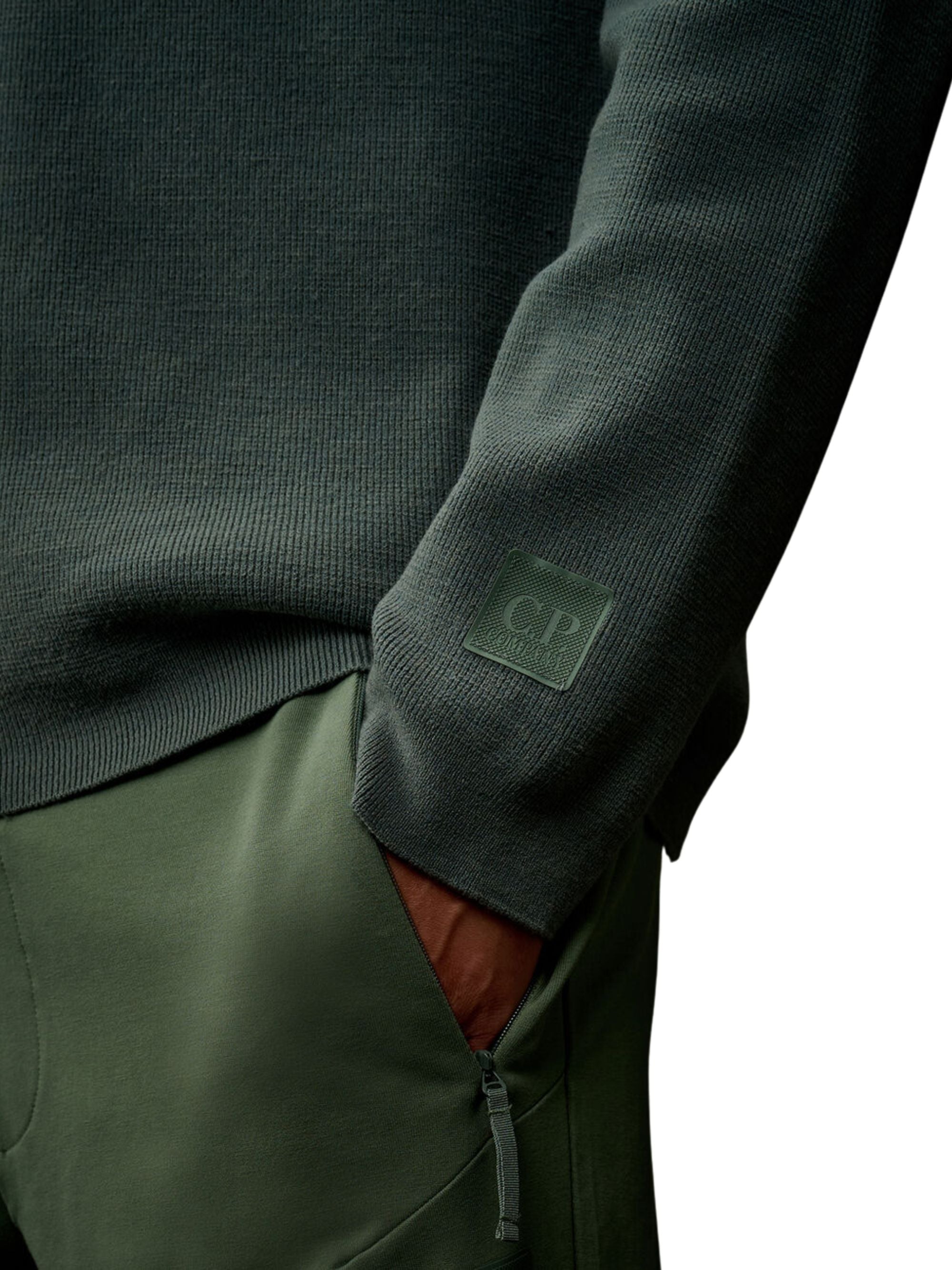 C.p. Company Sweaters Green Pa Wo Pl