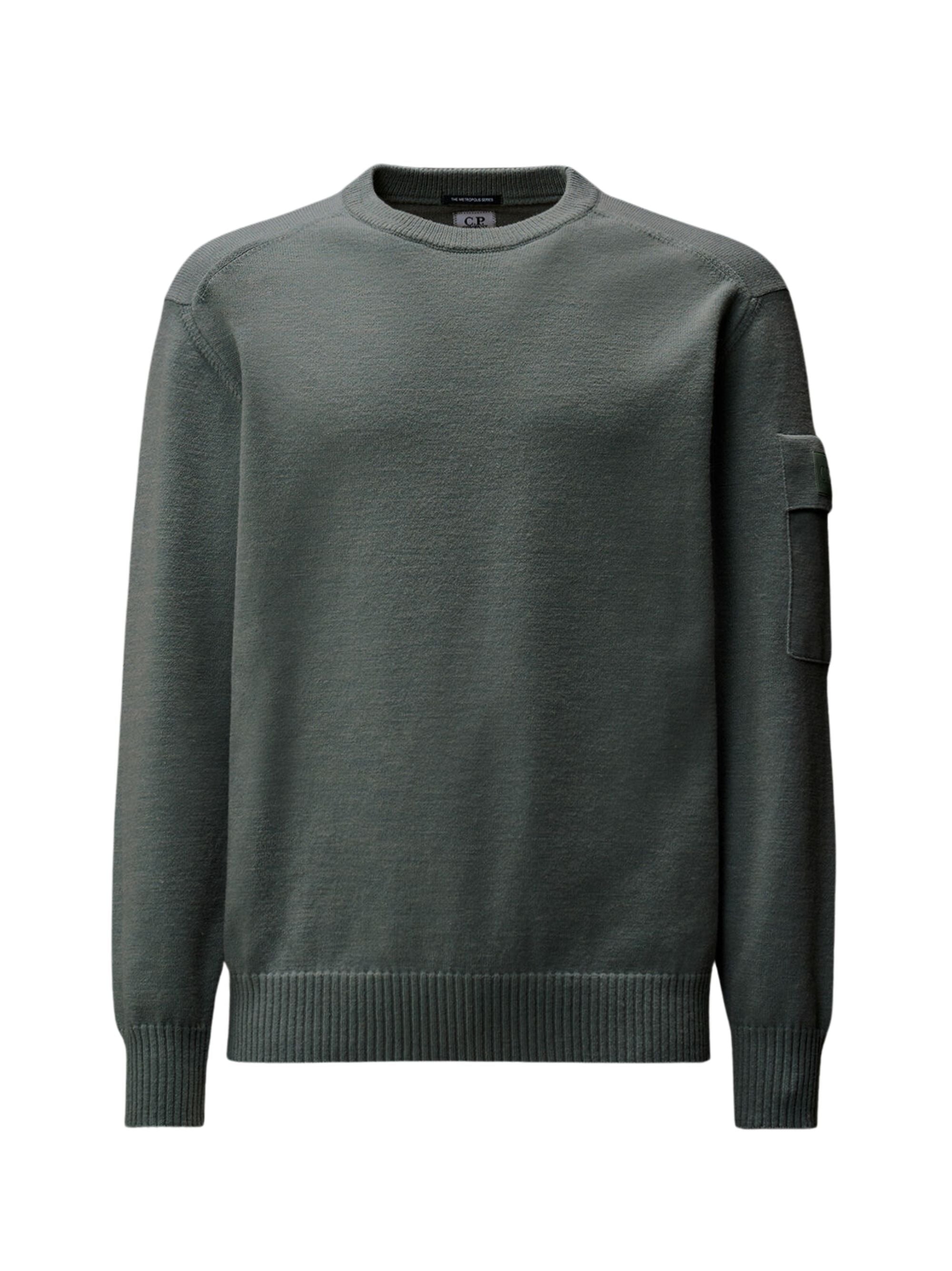 C.p. Company Sweaters Green Pa Wo Pl
