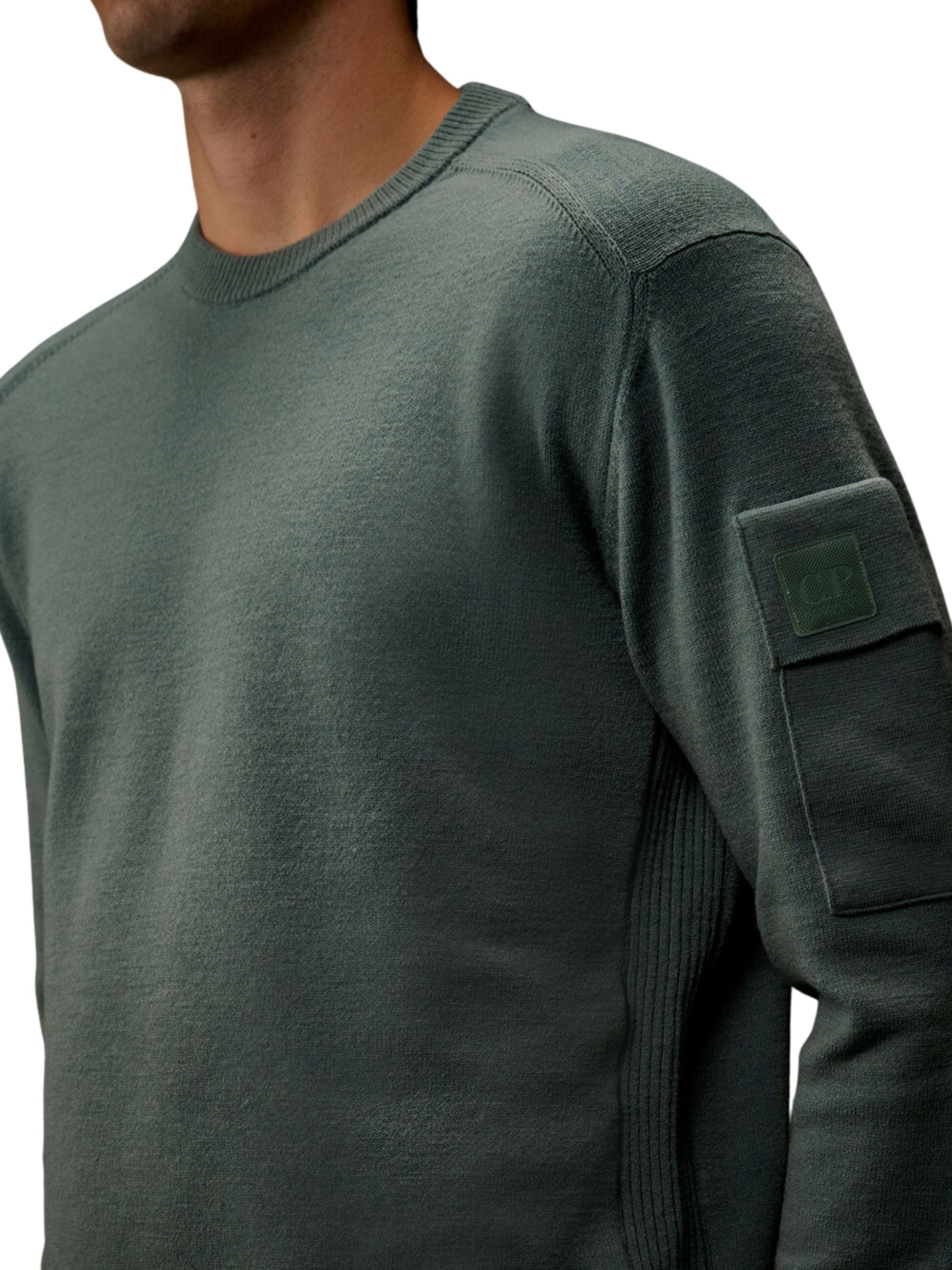 C.p. Company Sweaters Green Pa Wo Pl