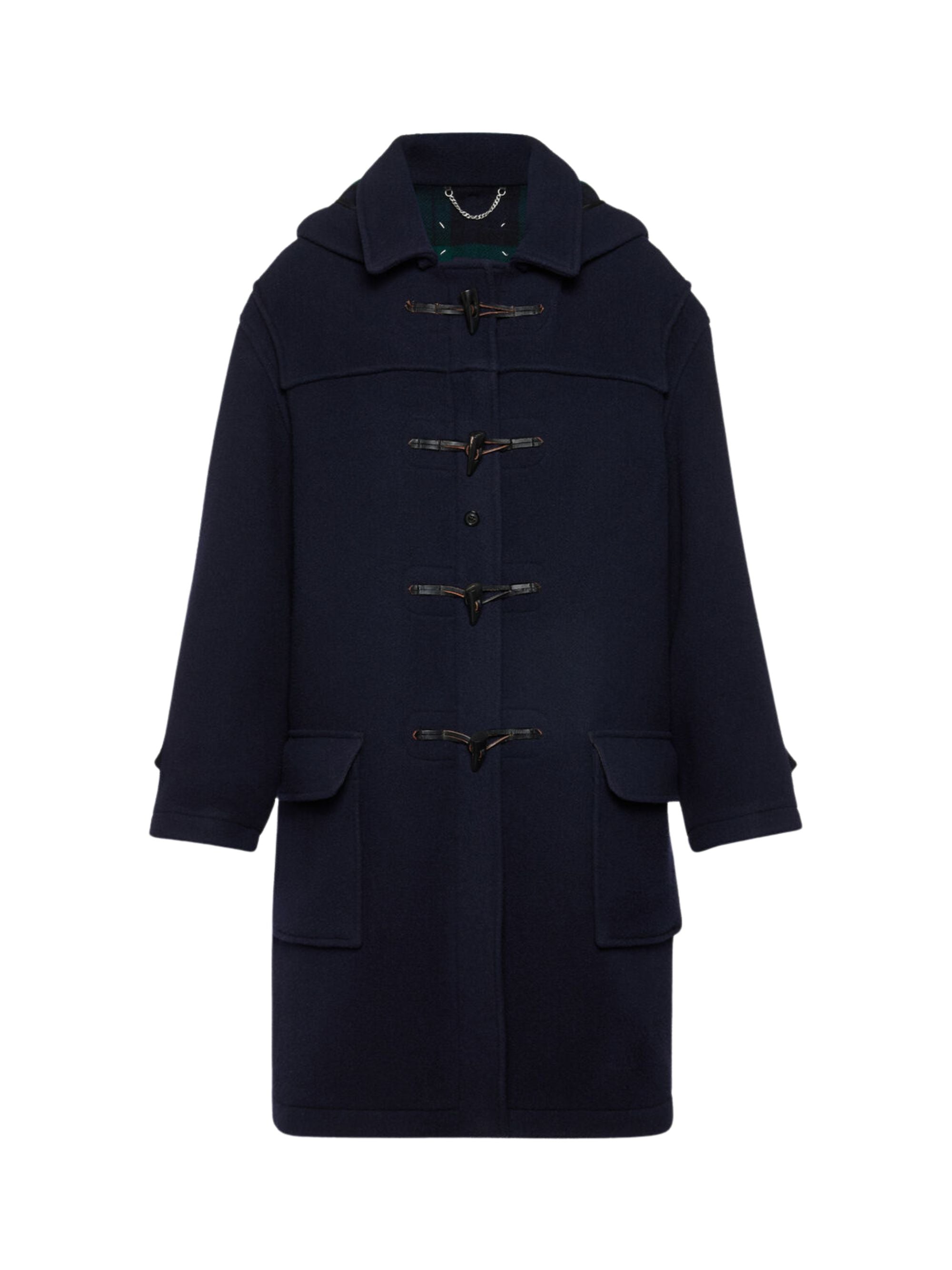 Maison Margiela Coats Blu Wool