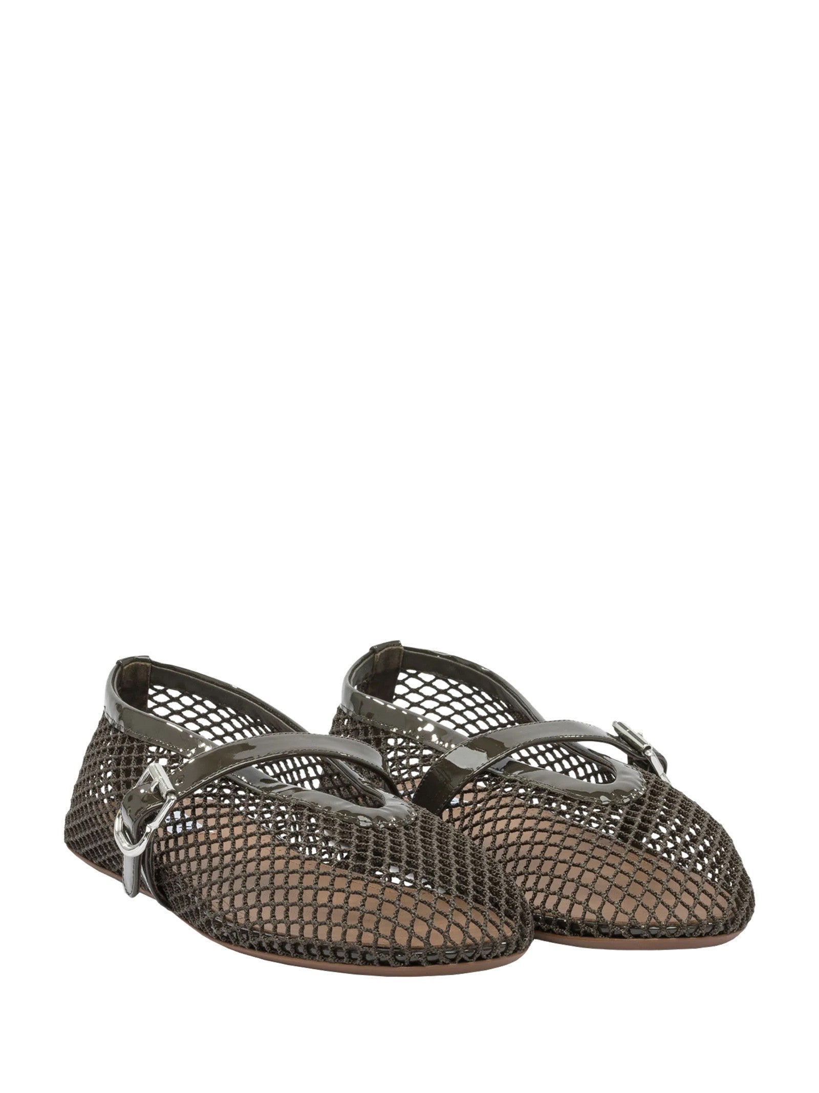 Alaia Flat Shoes Kaki
