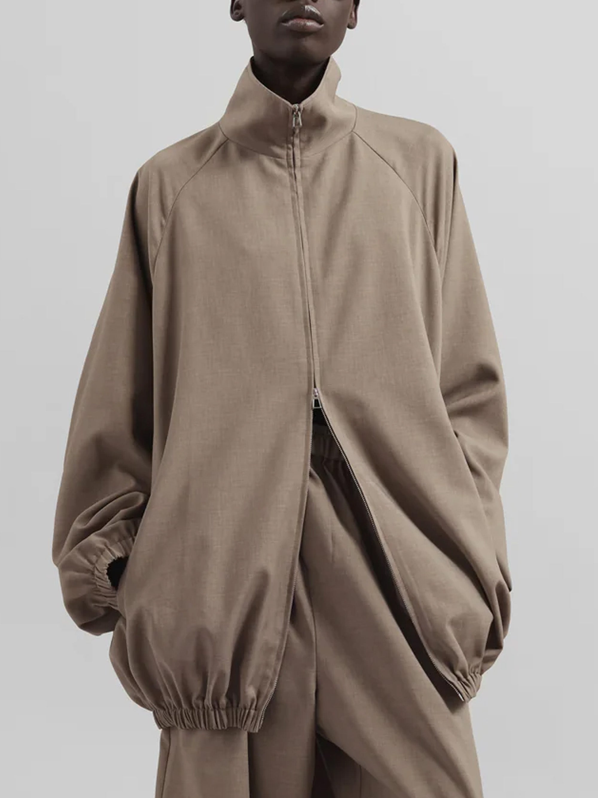 The Frankie Shop Jackets Beige Polyester Wool