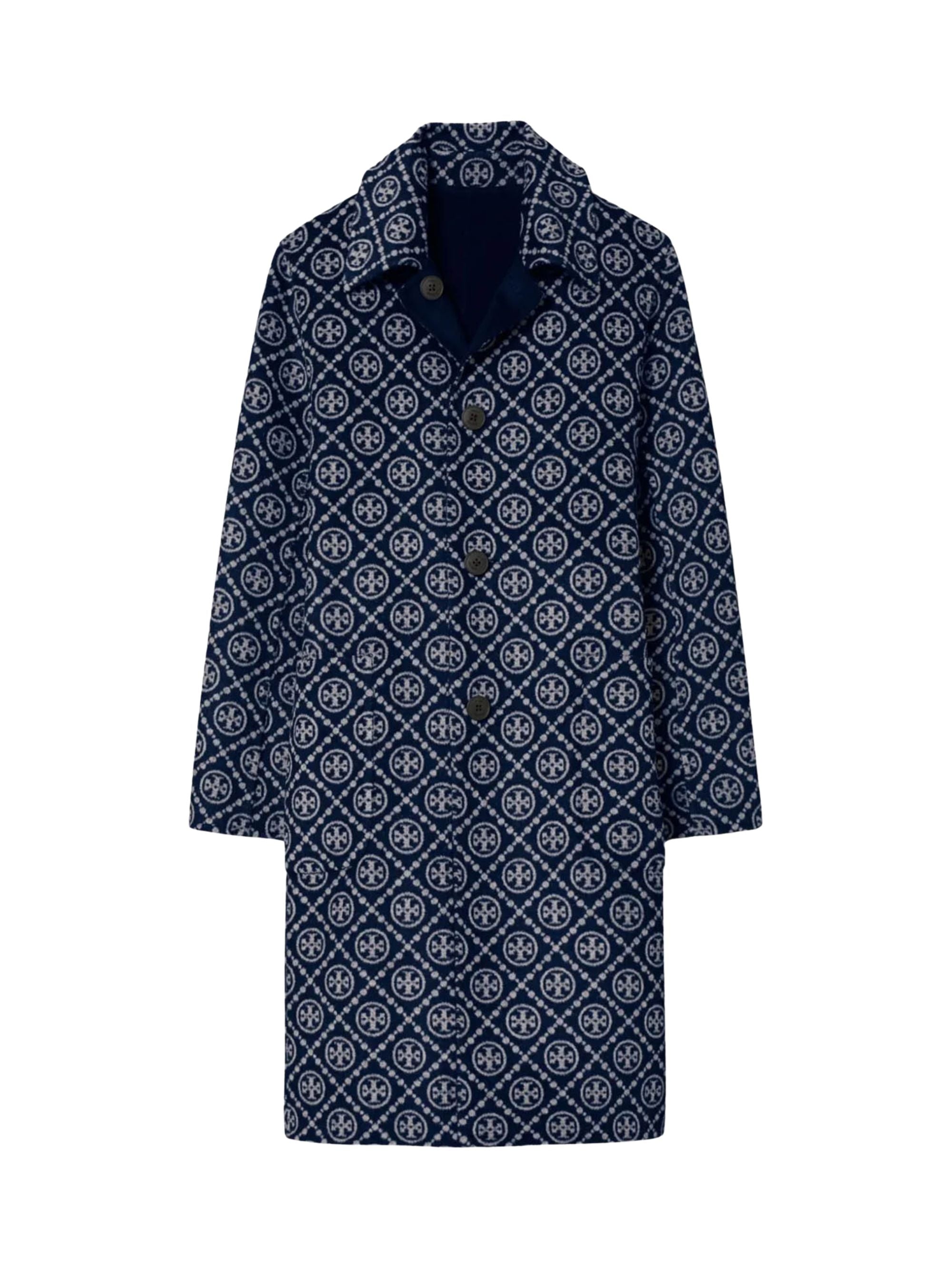 Tory Burch Coats Blue Wool Polyester