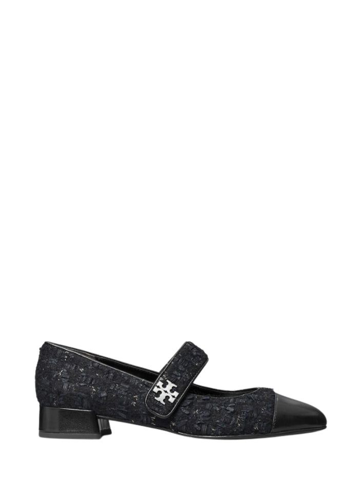 Tory Burch Flat Shoes Black Wool Polyamide Caprine