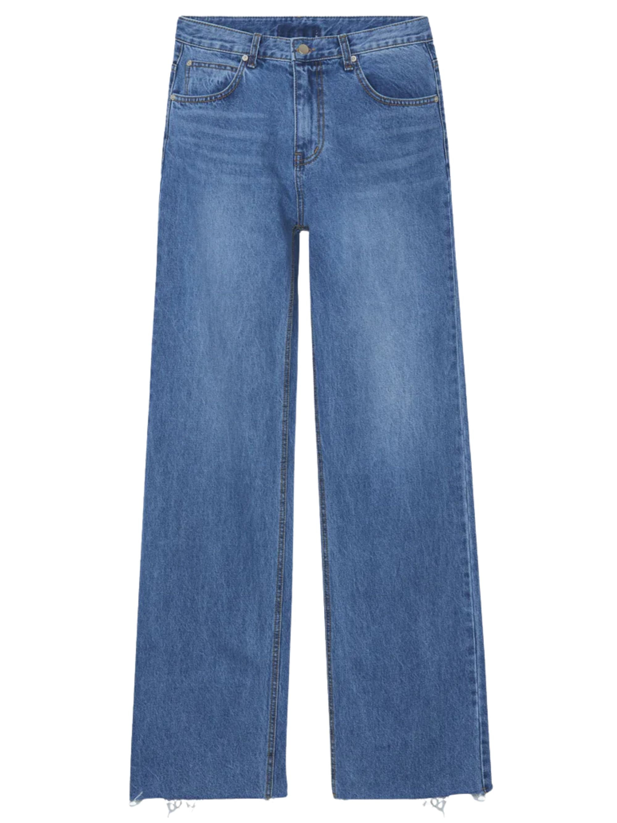 The Frankie Shop Jeans Denim Scuro Cotton
