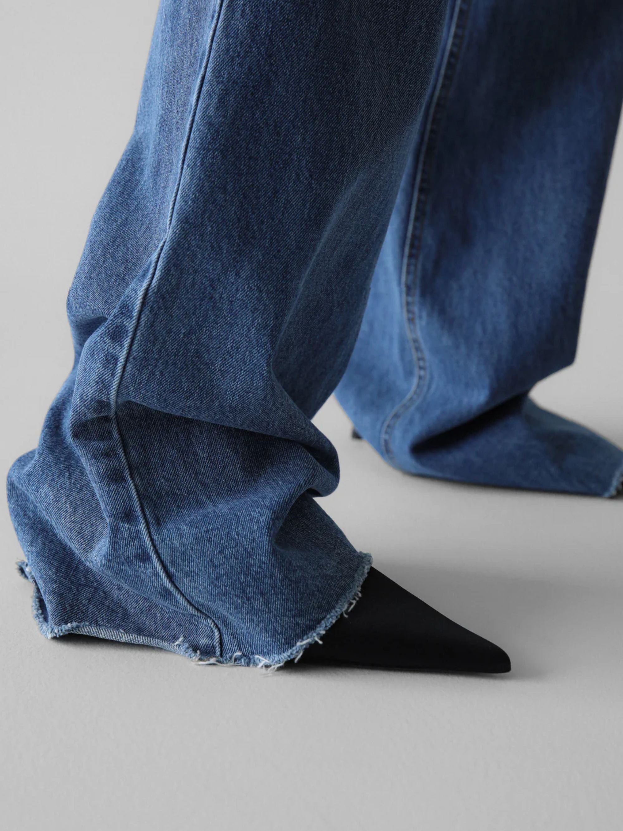The Frankie Shop Jeans Denim Scuro Cotton