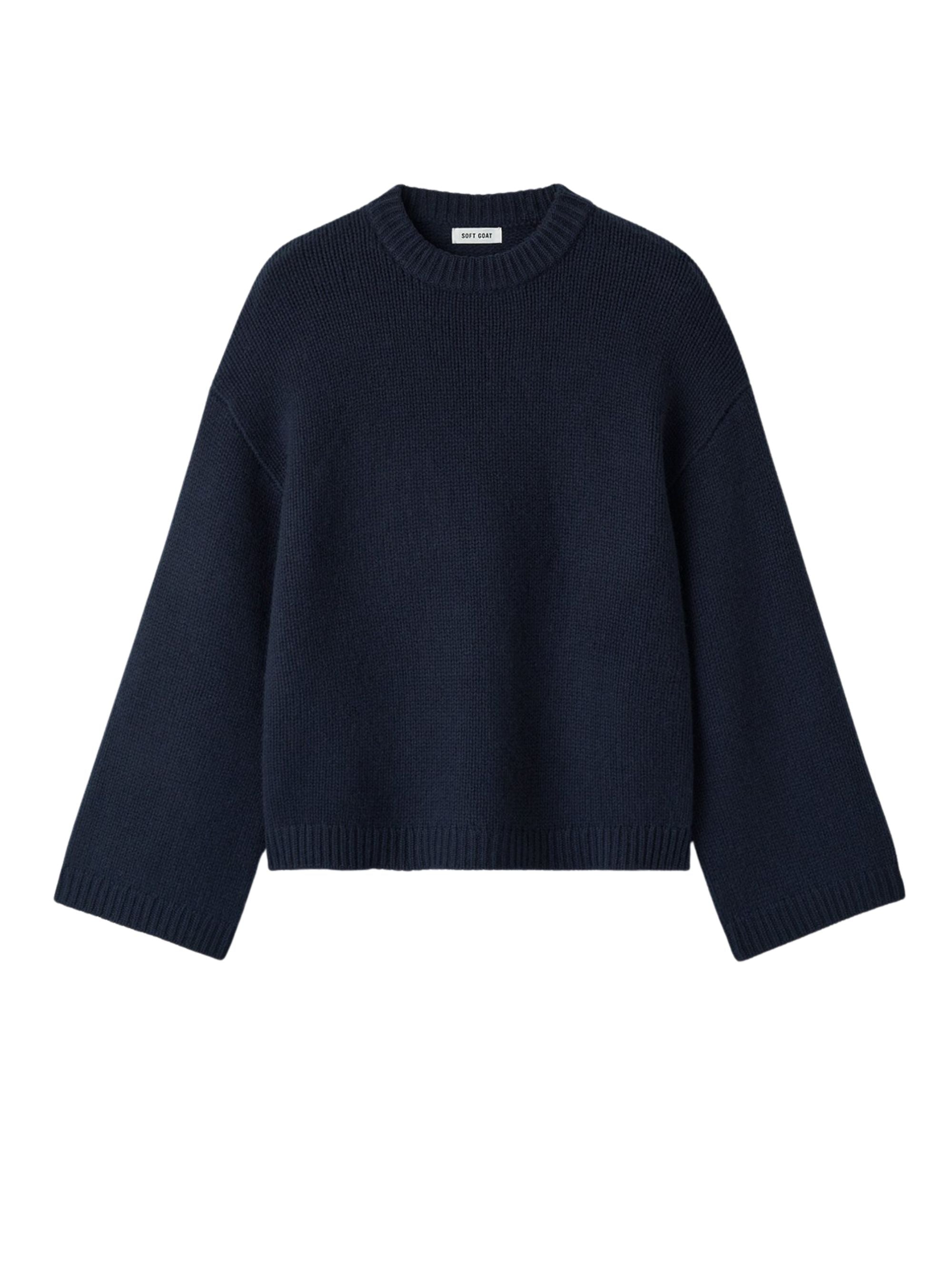 Soft Goat Sweaters Blue Cashmere