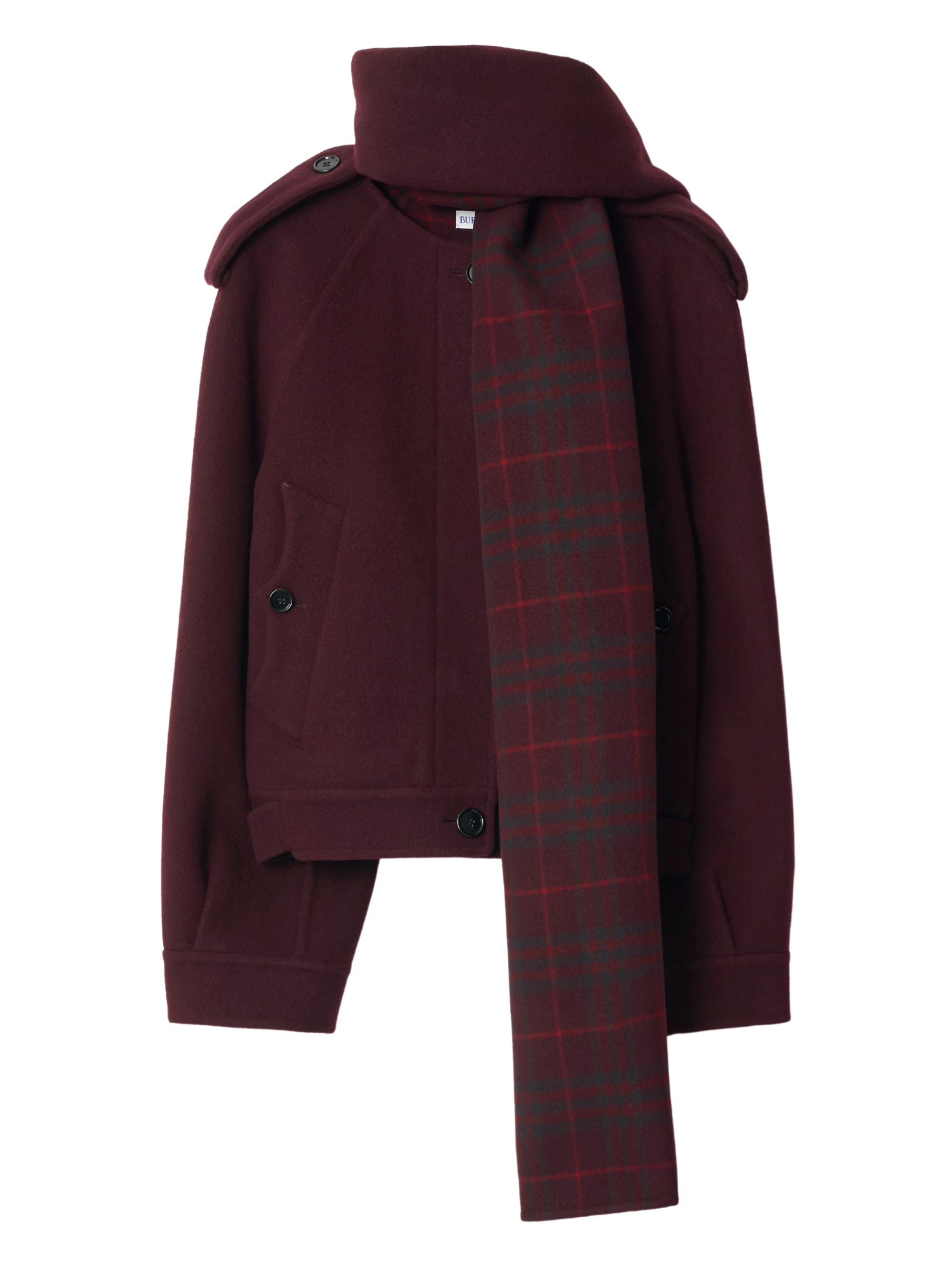 Burberry Coats Red Virgin Wool