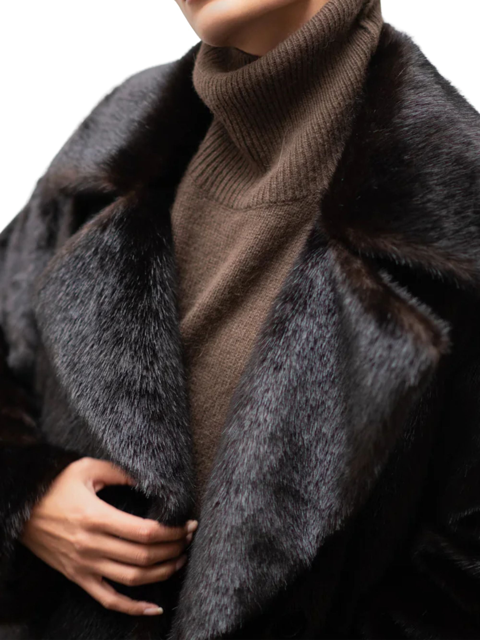 The Frankie Shop Coats Brown Modacrylic