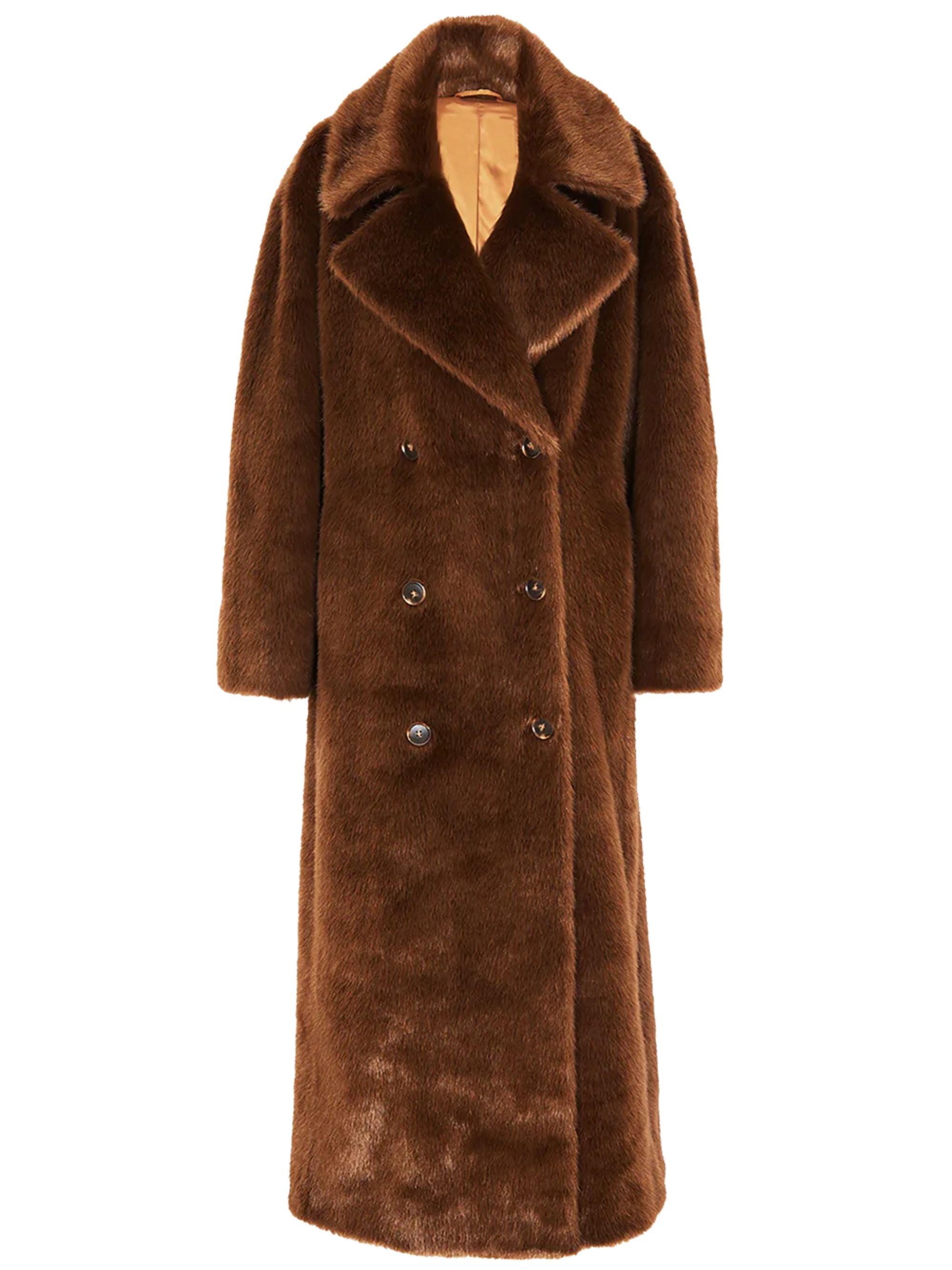 THE FRANKIE SHOP Coats Brown Modacrylic