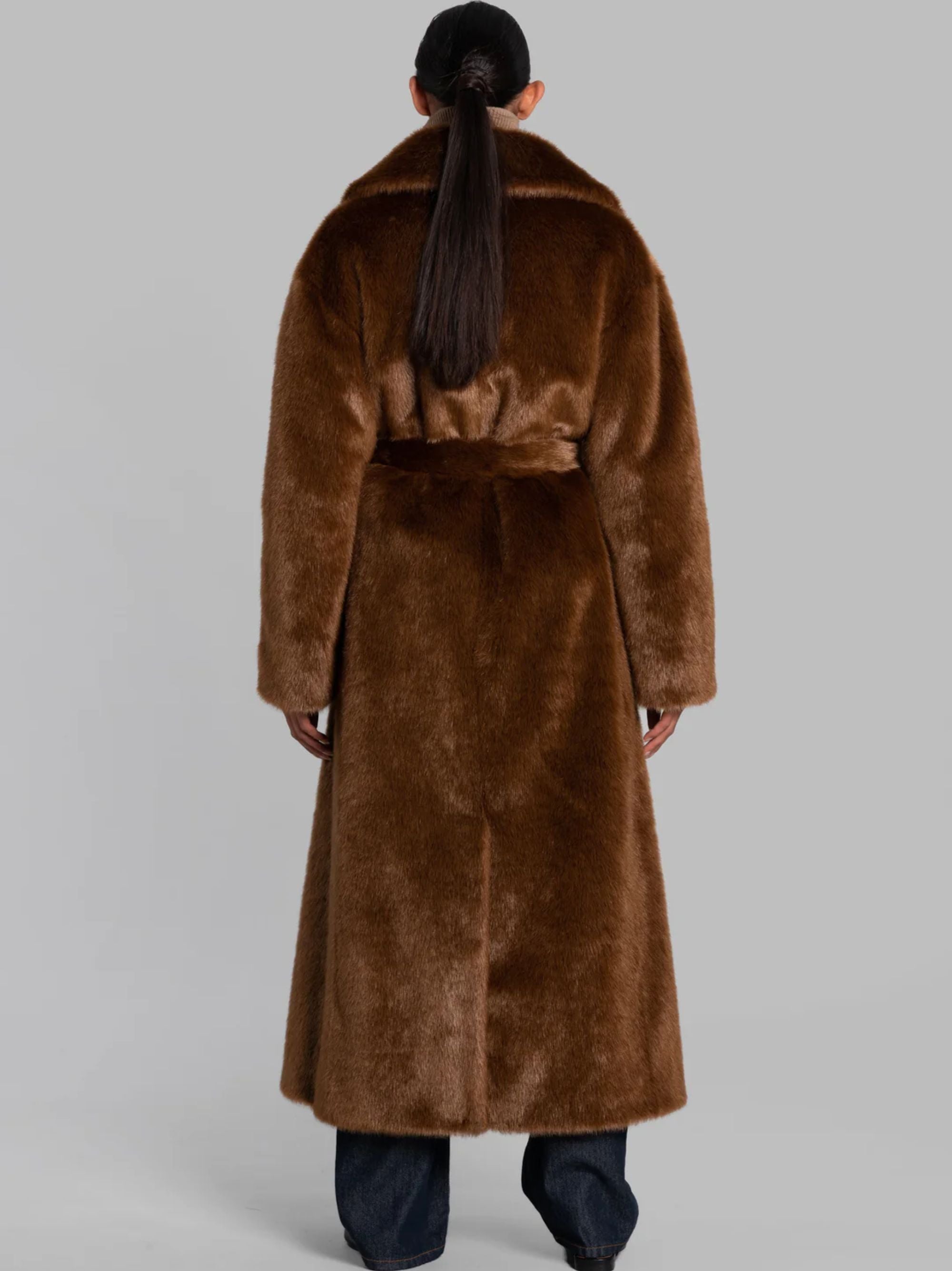 THE FRANKIE SHOP Coats Brown Modacrylic